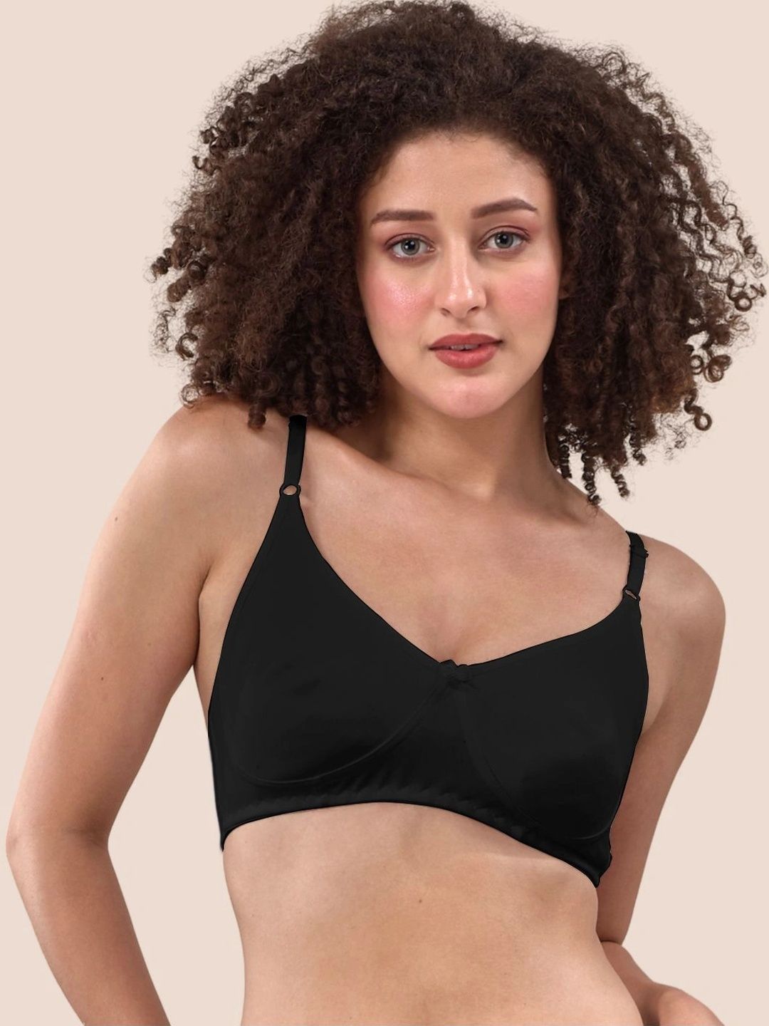 LYRA Premium Cotton Seamless Moulded T-shirt Bra with Adjustable Strap