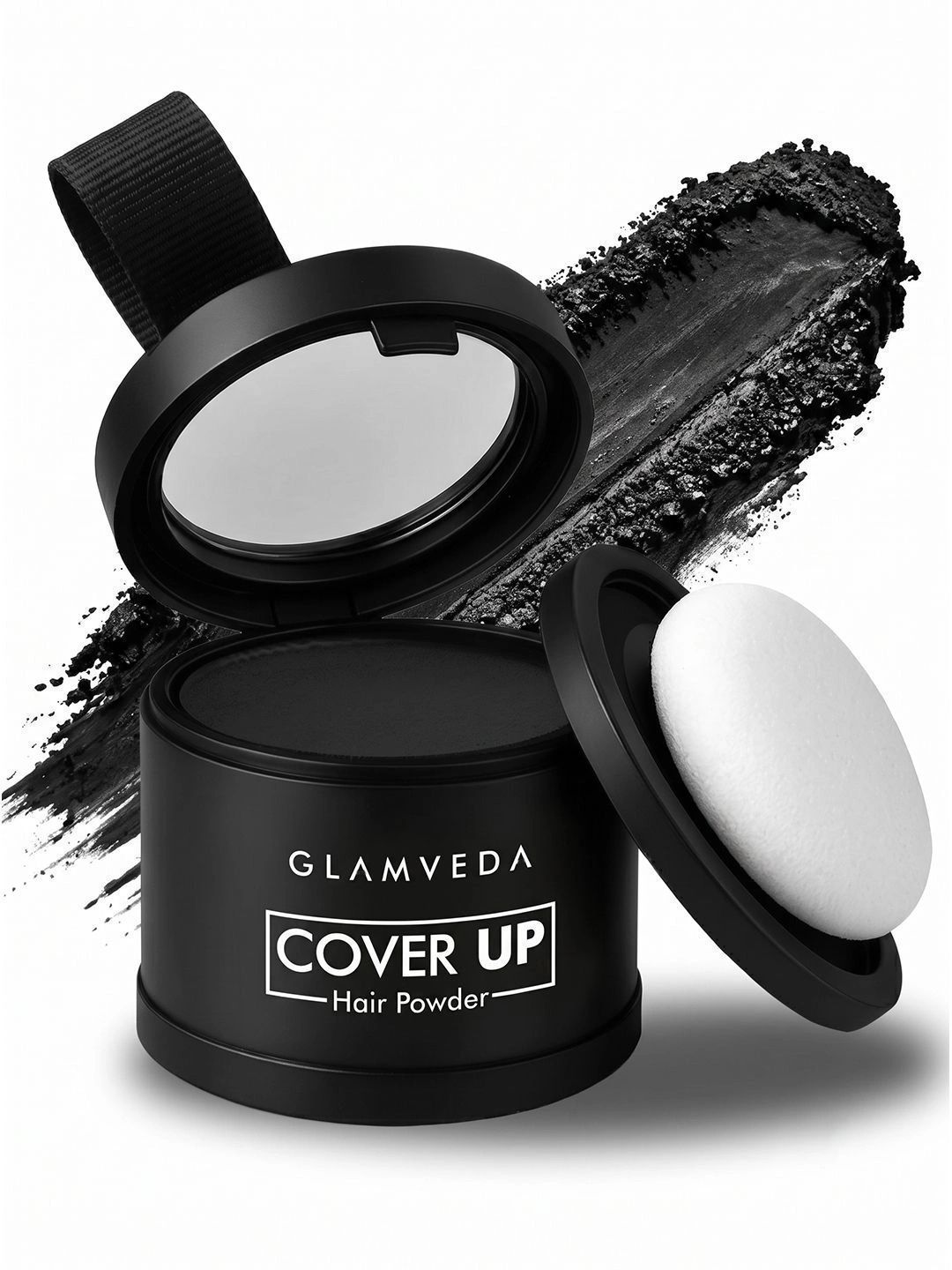 GLAMVEDA Cover Up Long Lasting Instant Coverage Hair Powder -4 g - Black