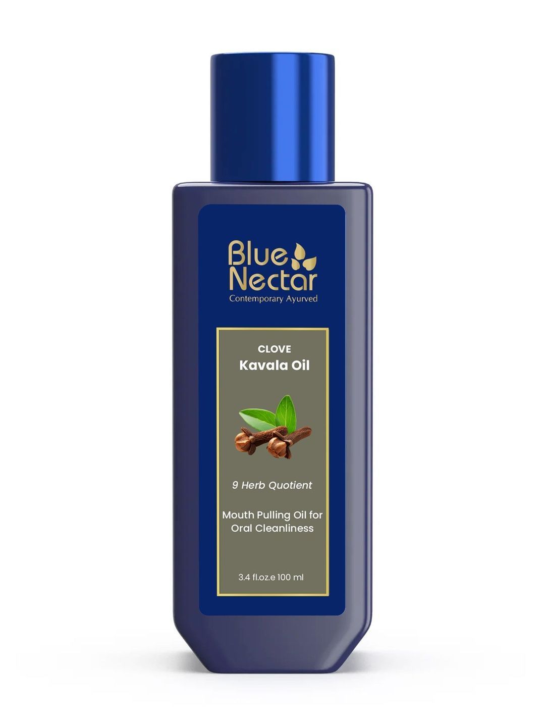 Blue Nectar Clove Oil Pulling for Mouth Ayurvedic Oral Care 100ml
