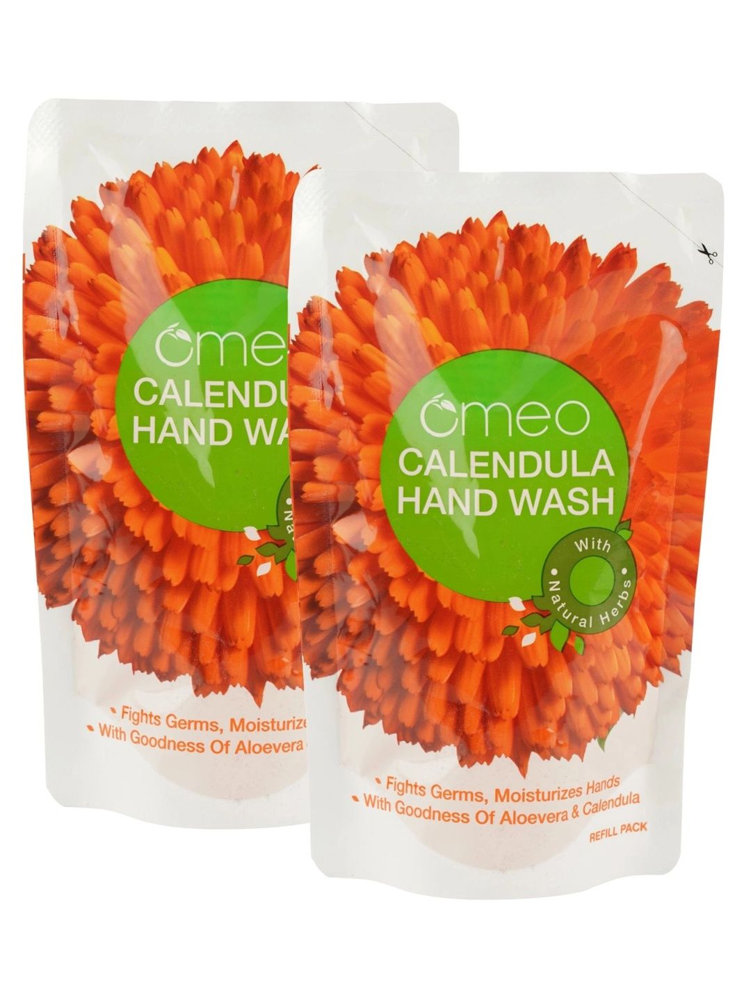 Omeo Set Of 2 Calendula Liquid Hand Wash Refill Pack - 180 ml Each
