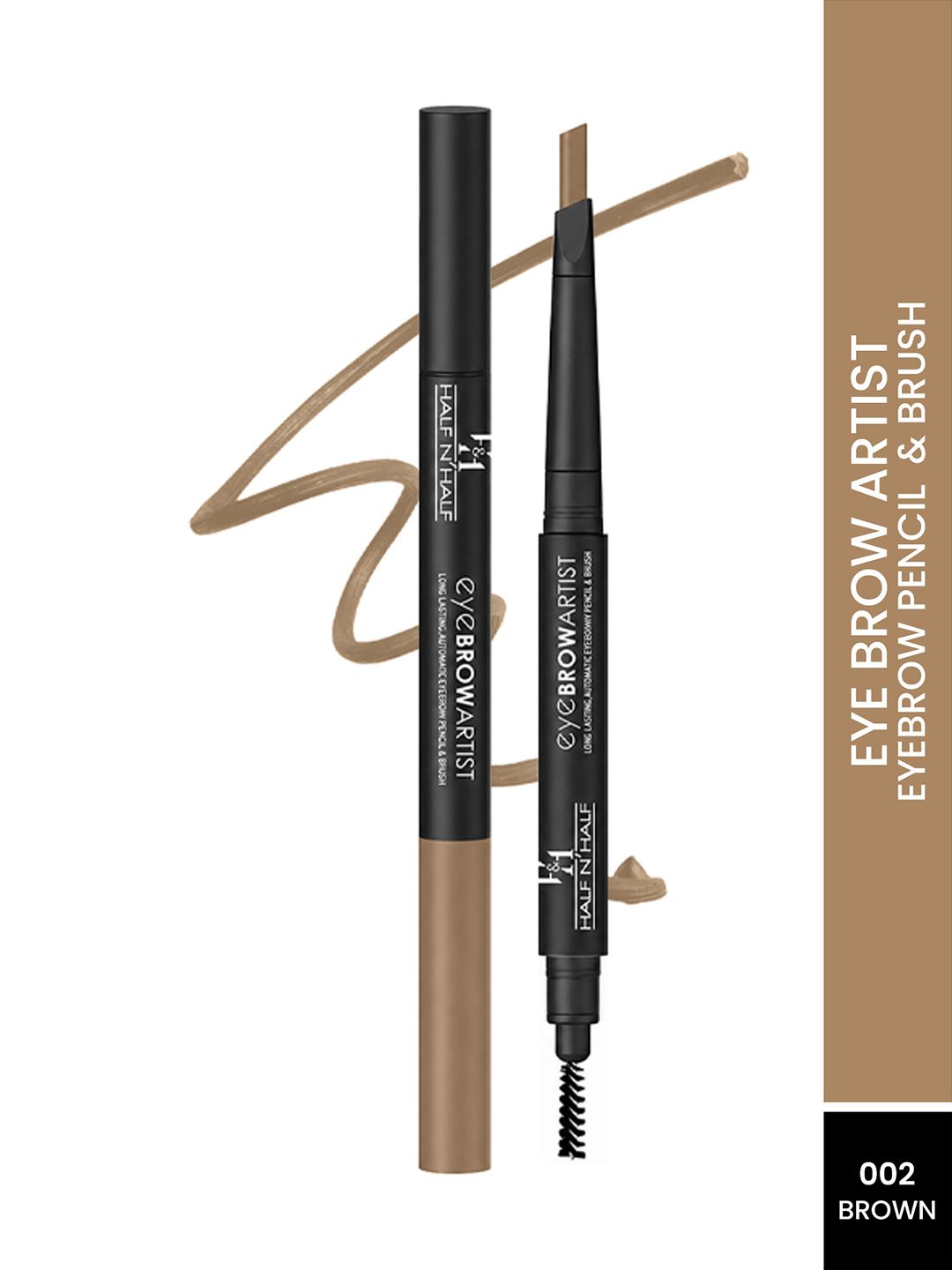 Half N Half Eyebrow Artist Long Lasting Automatic Pencil - 0.4g - Brown 002