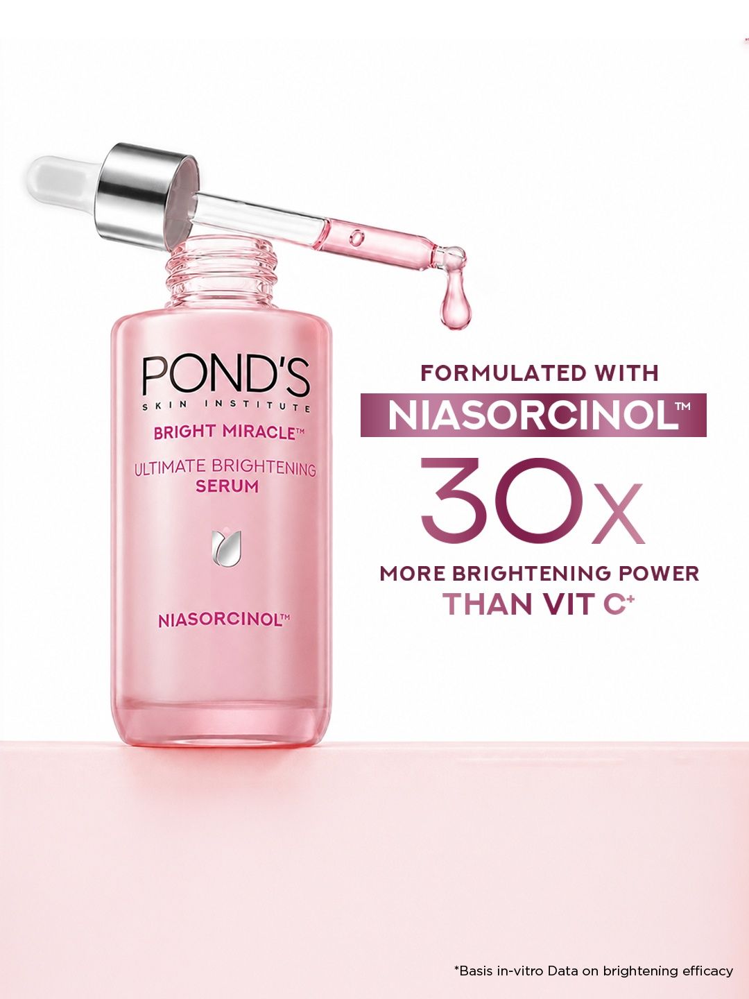 Ponds Bright Miracle Ultimate Brightening Serum with Niasorcinol - 30ml