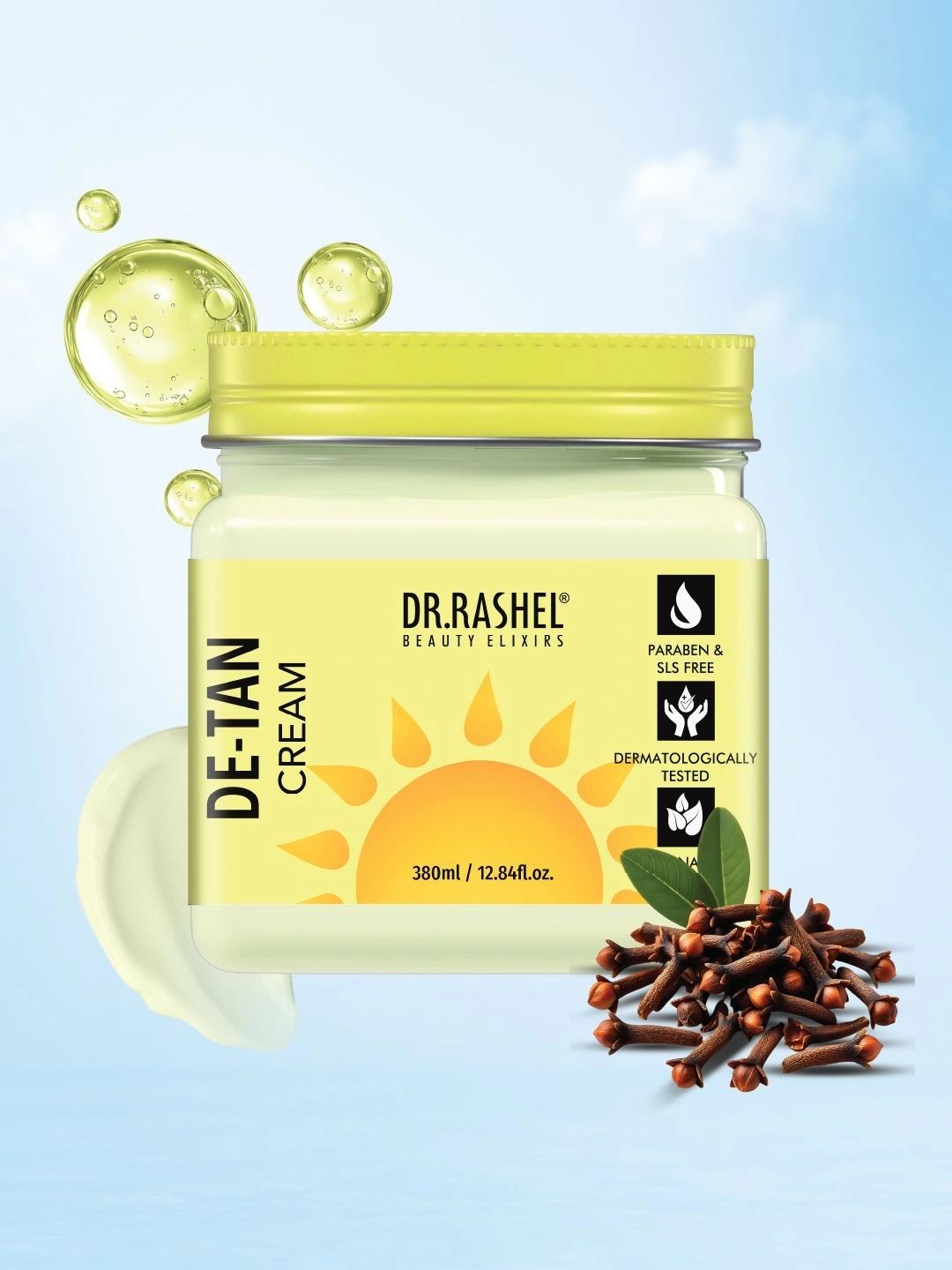 DR.RASHEL Moisturizing De-Tan Face & Body Cream-380 ml