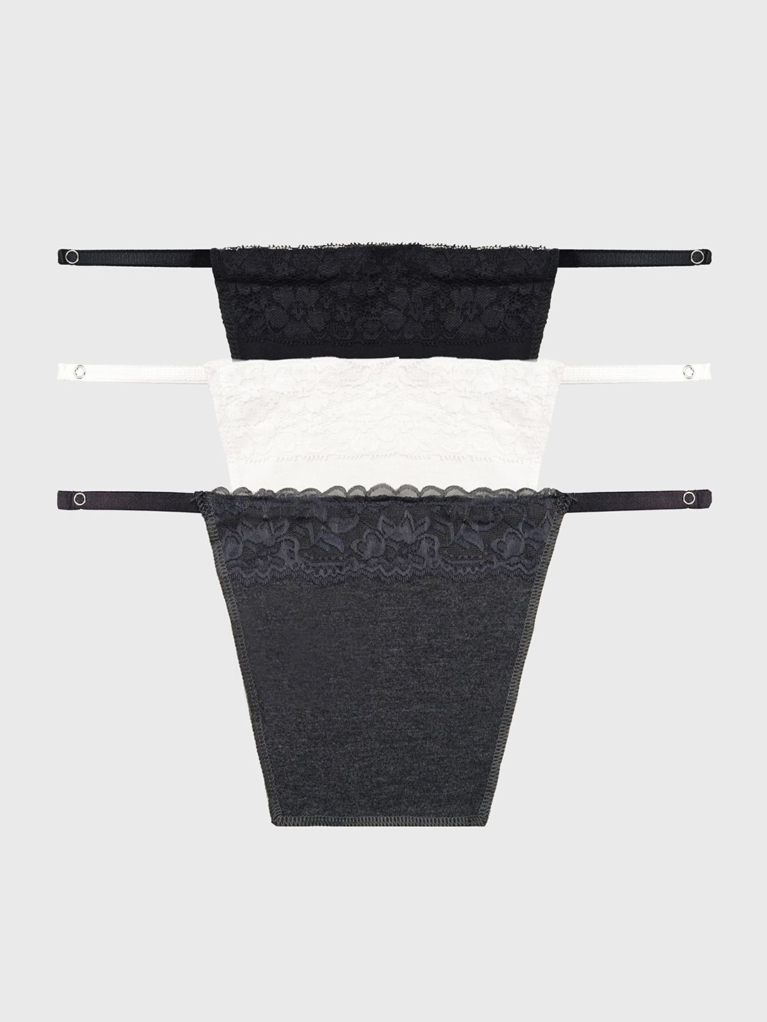 Glamoras Women Pack Of 3 Cleavage Cover Clip-On Camisole
