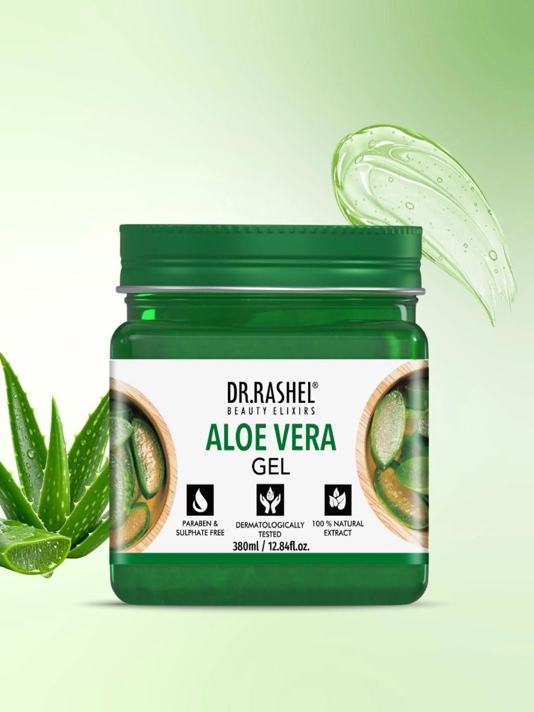 DR.RASHEL Aloe Vera 380ml Face & Body Gel for Soothing & Hydrating Skin Care