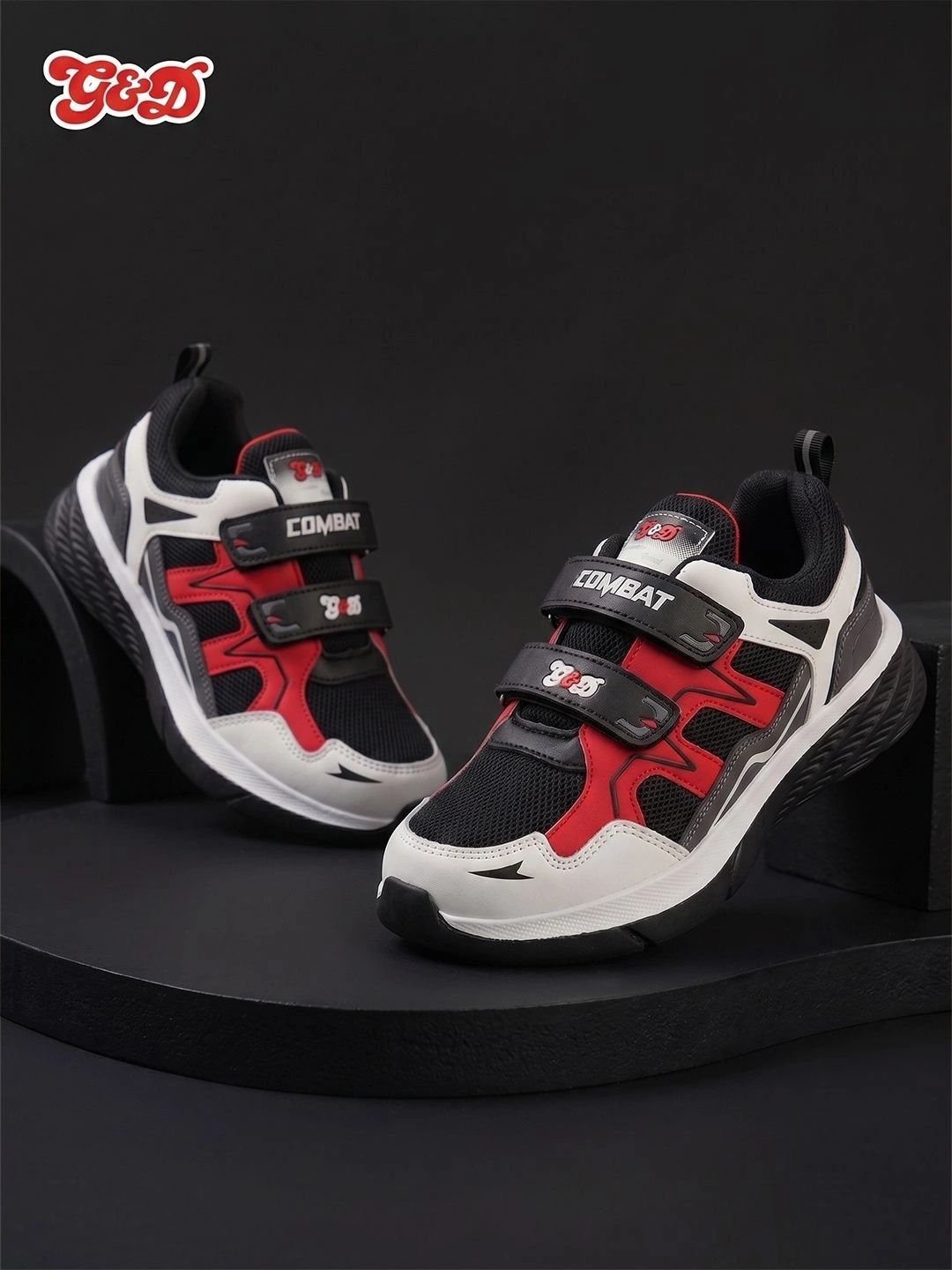 G&D Unisex Kids Colourblocked Round Toe Everyday Sneakers