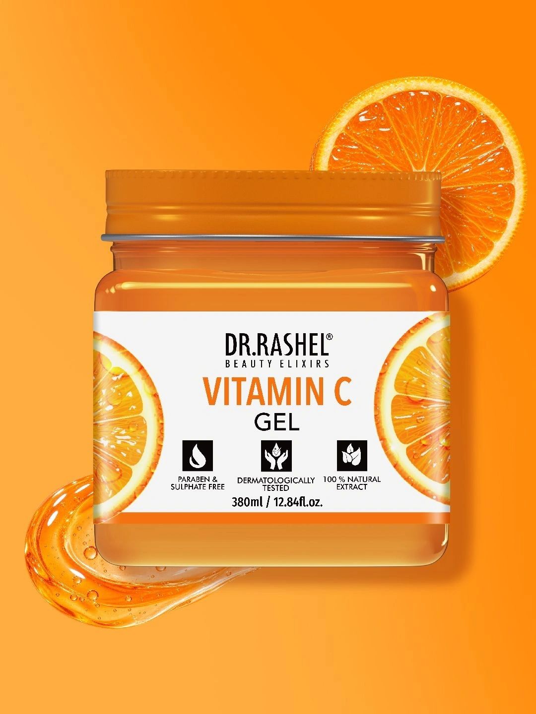 DR.RASHEL Vitamin C 380ml Face & Body Gel for Nourishment & Skin Freshness