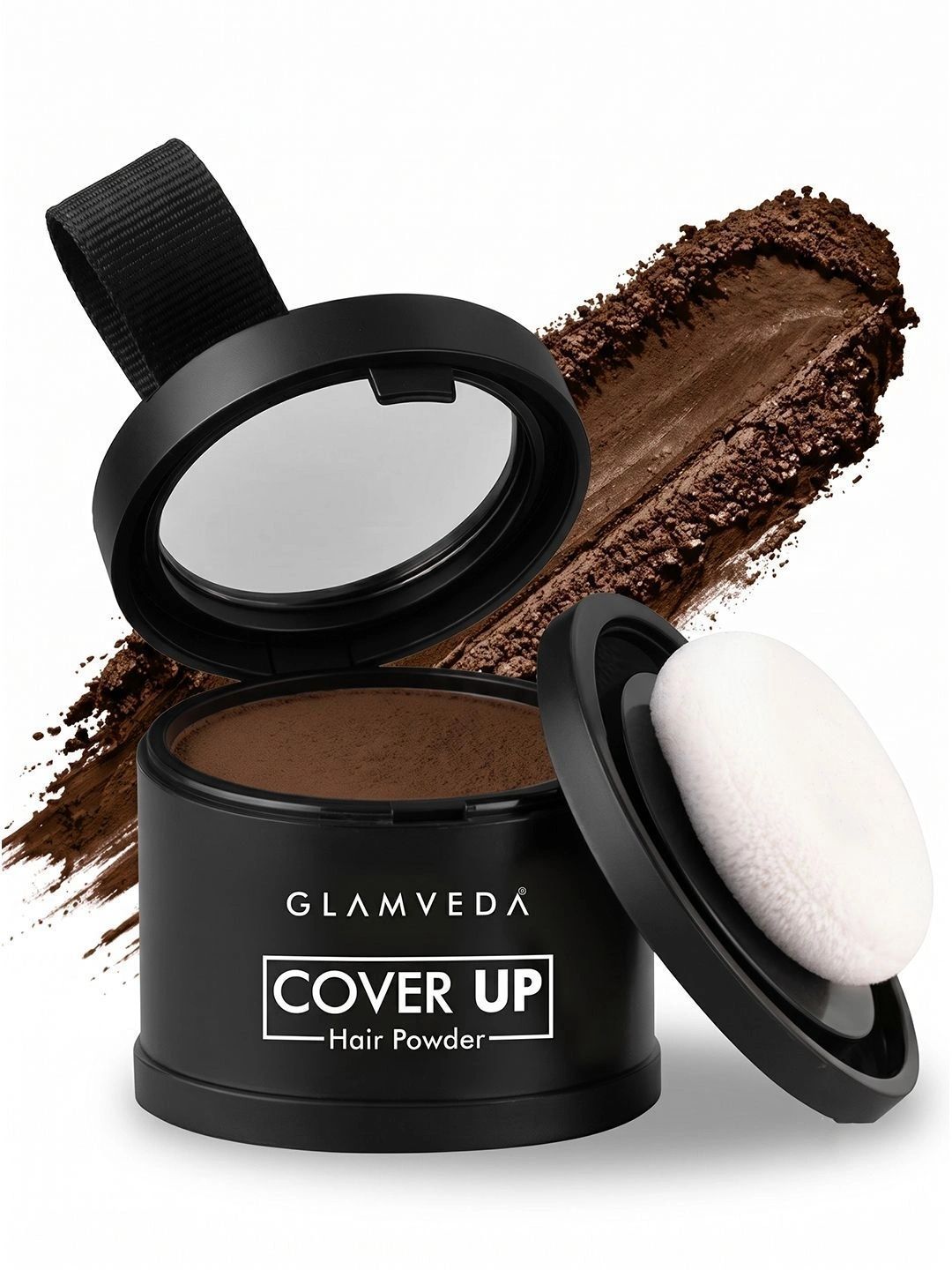 GLAMVEDA Cover Up Long Lasting Instant Coverage Hair Powder -4 g - Brown