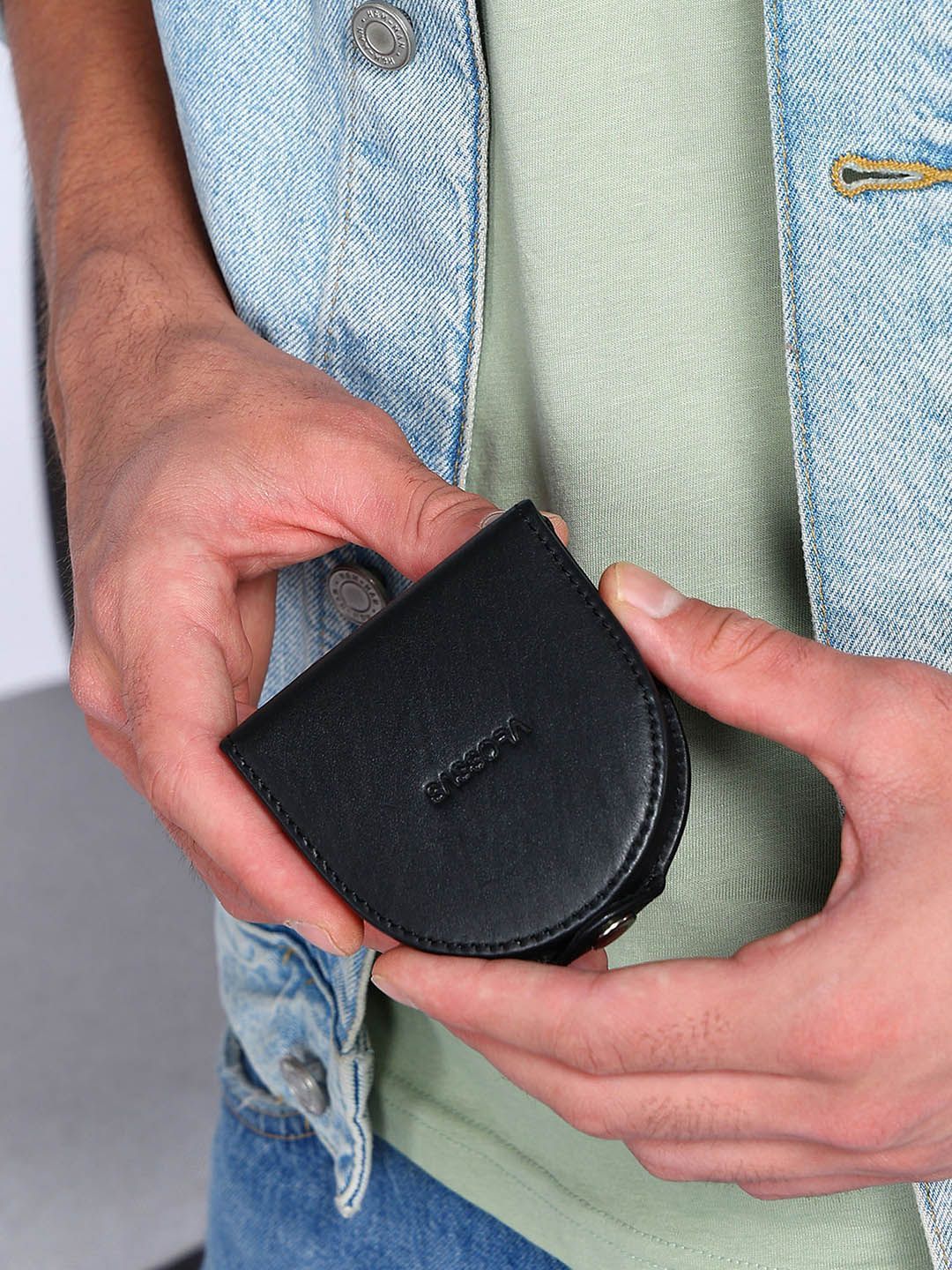 Sassora Genuine Leather Coin Pouch