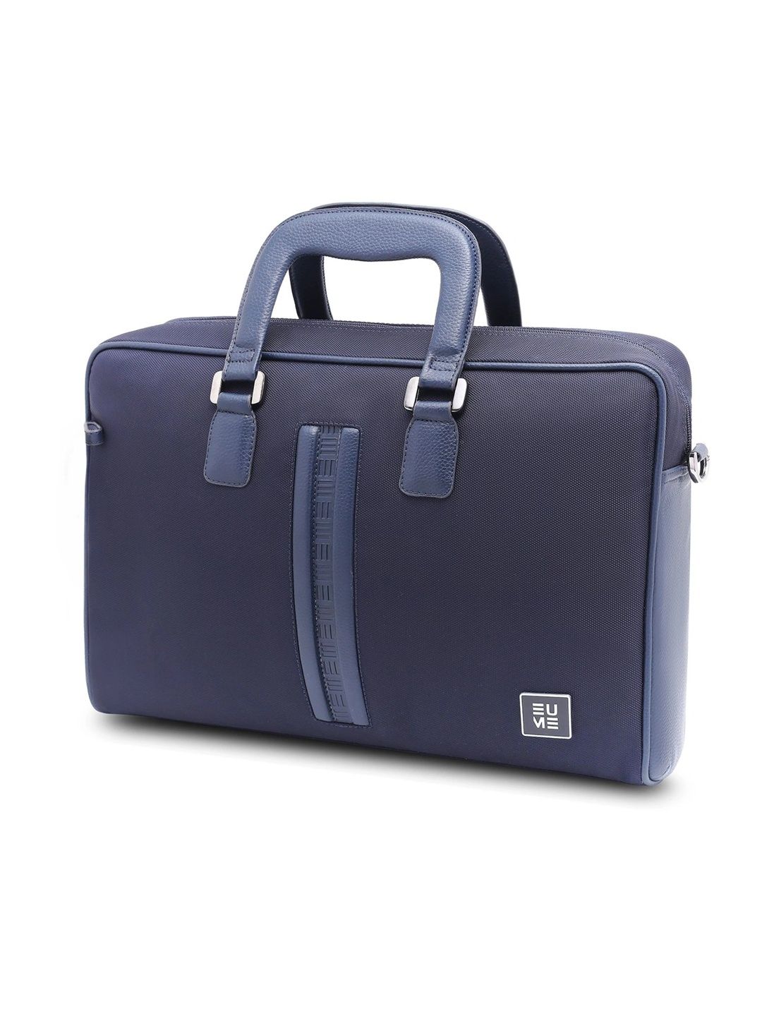 EUME Briefcase Nylon, Vegan Leather Messenger Laptop Bag