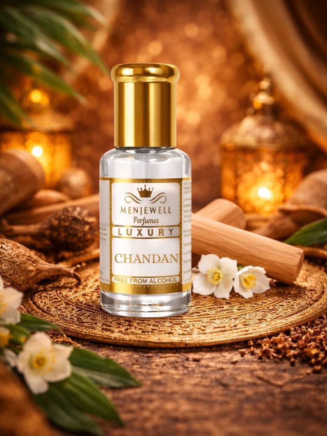 Menjewell Long-Lasting Pure Chandan Attar - 6 ml