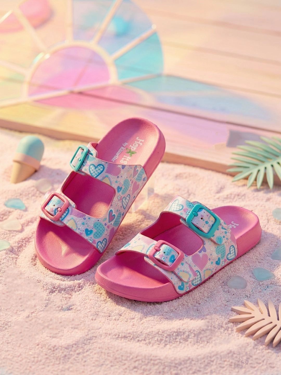Hopits Girls PU Comfort Sandals