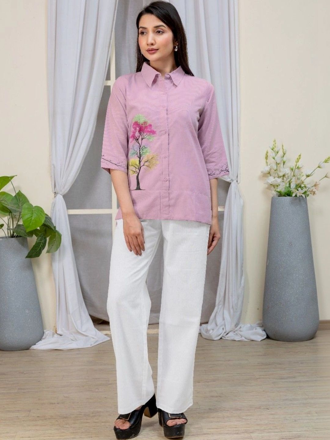 KAYATARAA Print Cotton Top