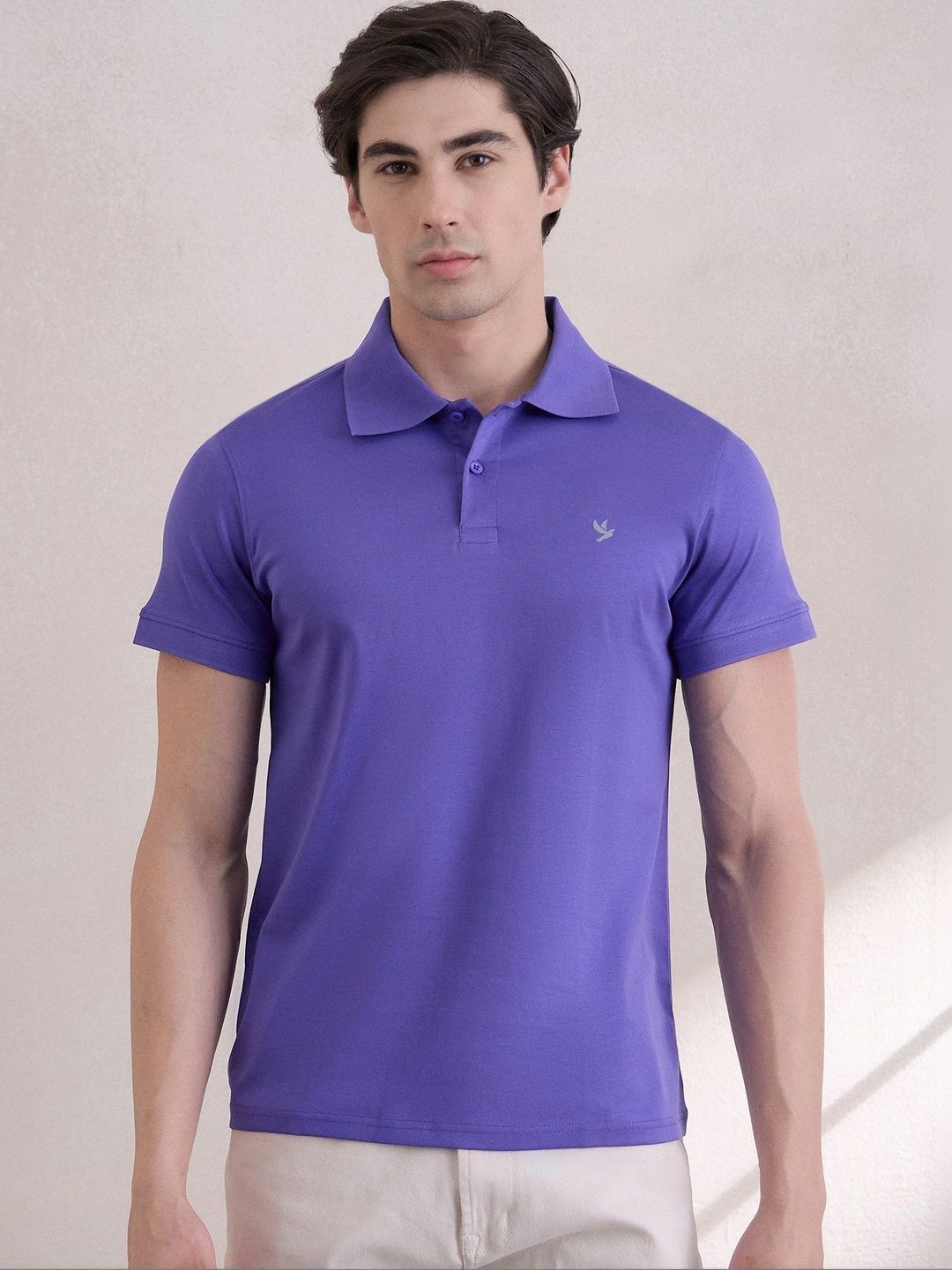 Verosmart Mens 100% Cotton Mercerized All-Day Comfort Regular-Fit Polo T-Shirt