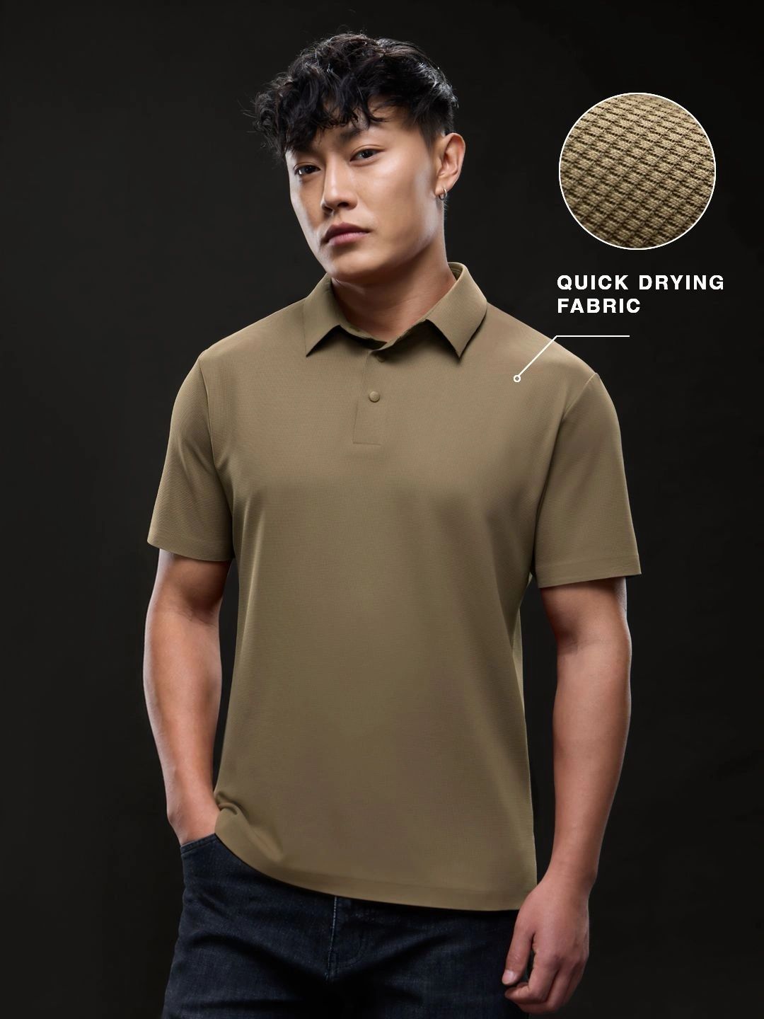 The Souled Store Men Polo Collar T-shirt
