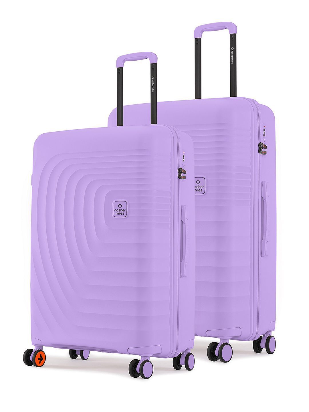 Buy Nasher Miles Boston Purple Set Of 2 Luggage Trolley Bag Suitcase Medium & Large (76L/119L) -  - Accessories for Unisex