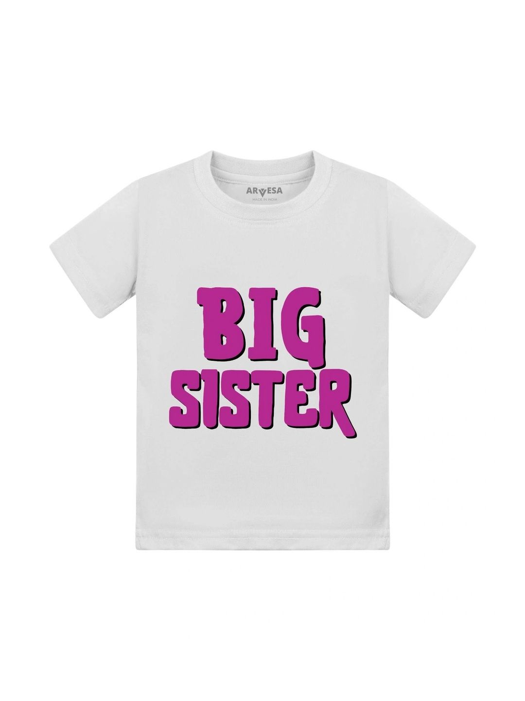 Arvesa Kids Big Sister Printed Tshirt