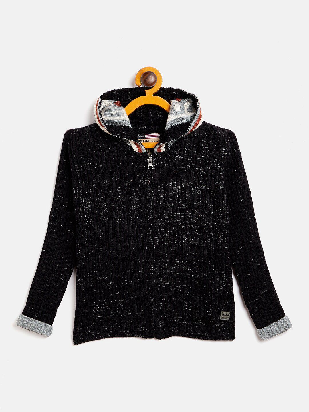 Duke Boys Black & Grey Cardigan