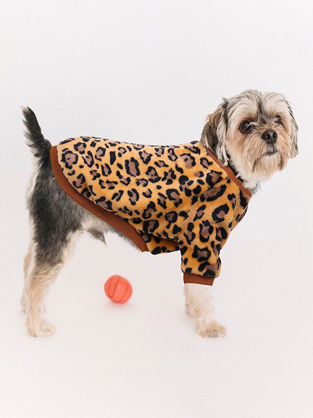 PAWCHIE Brown Printed Dog Tshirt