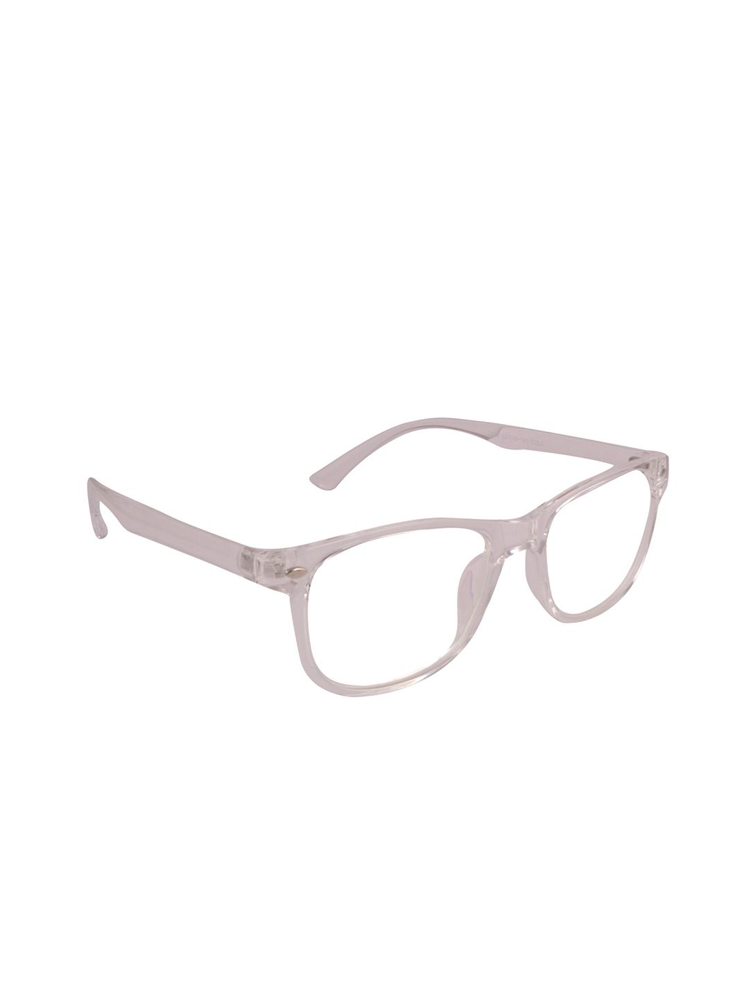 OPTIFY Adults Clear Lens & White Square Computer Sunglass with UV Protected Lens