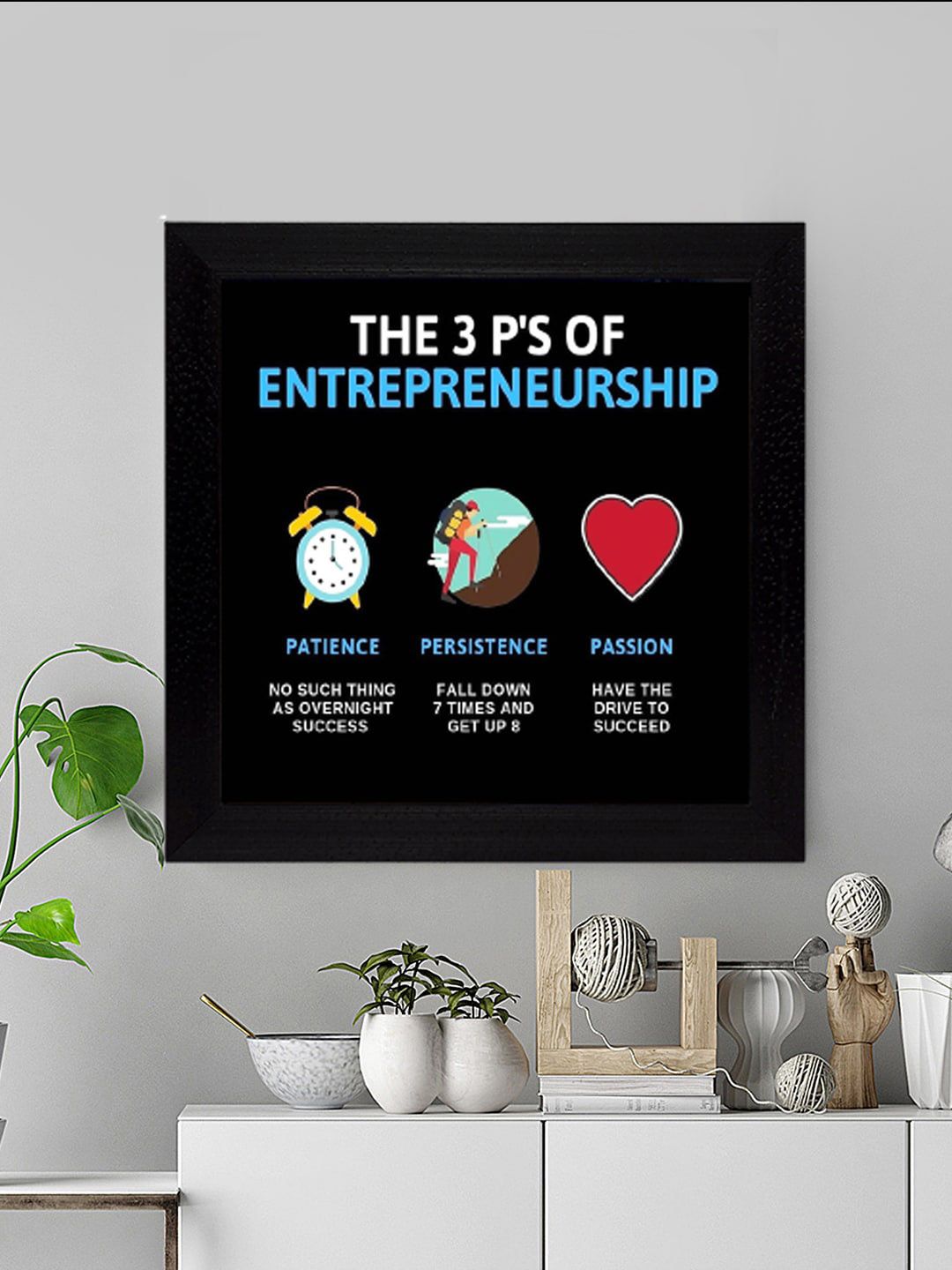Gallery99 The 3 Ps Of Entrepreneurship Motivational Quotes Wall Art