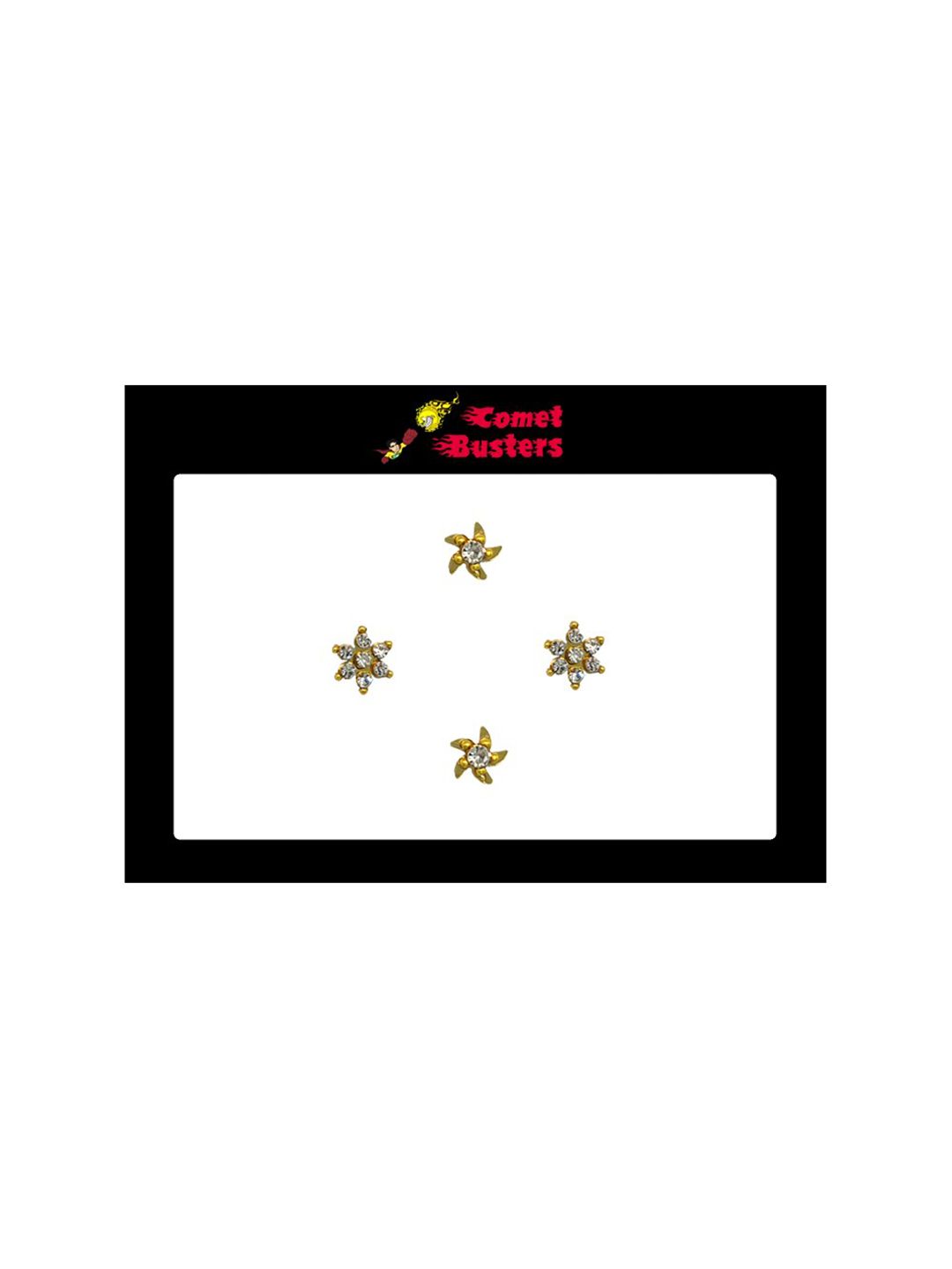 Comet Busters Woman Gold Fake Nose Stick On Nose Stickers