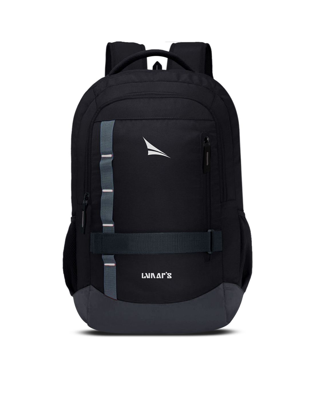 LUNAR'S Unisex Black & Blue Backpack