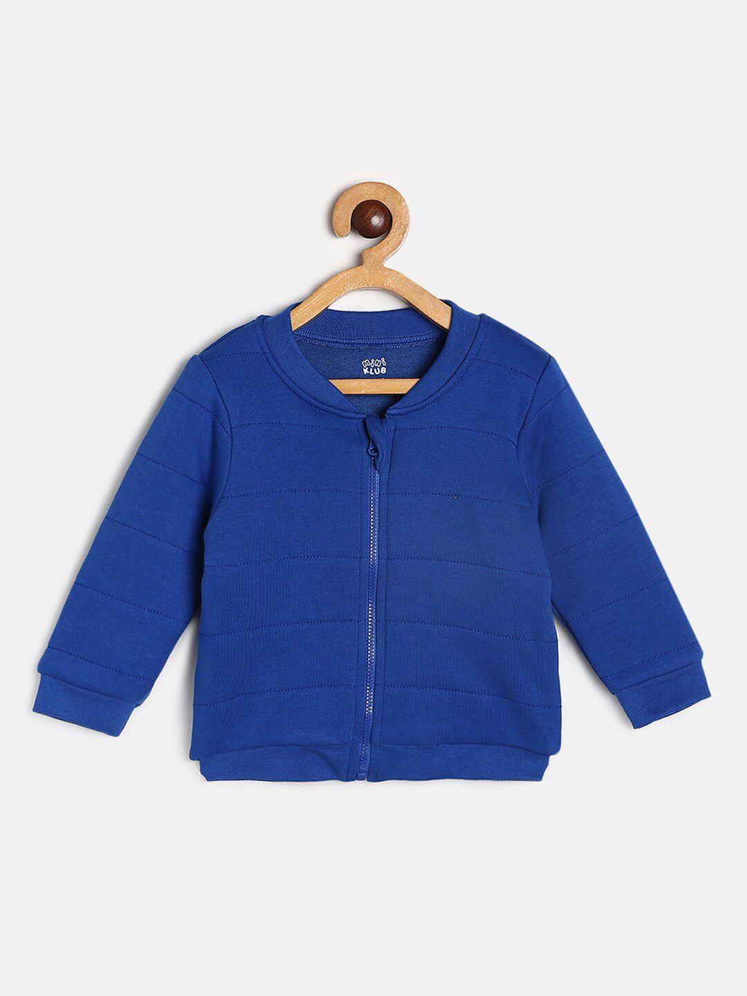 MINI KLUB Boys Blue Cotton Lightweight Tailored Jacket