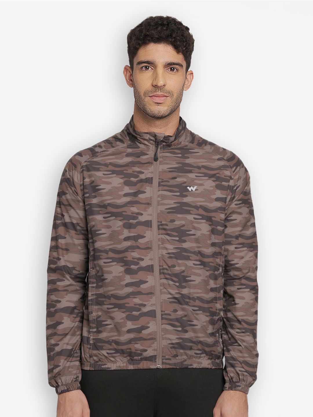 Wildcraft Men Brown & Grey Water Resistant Bomber Jacket