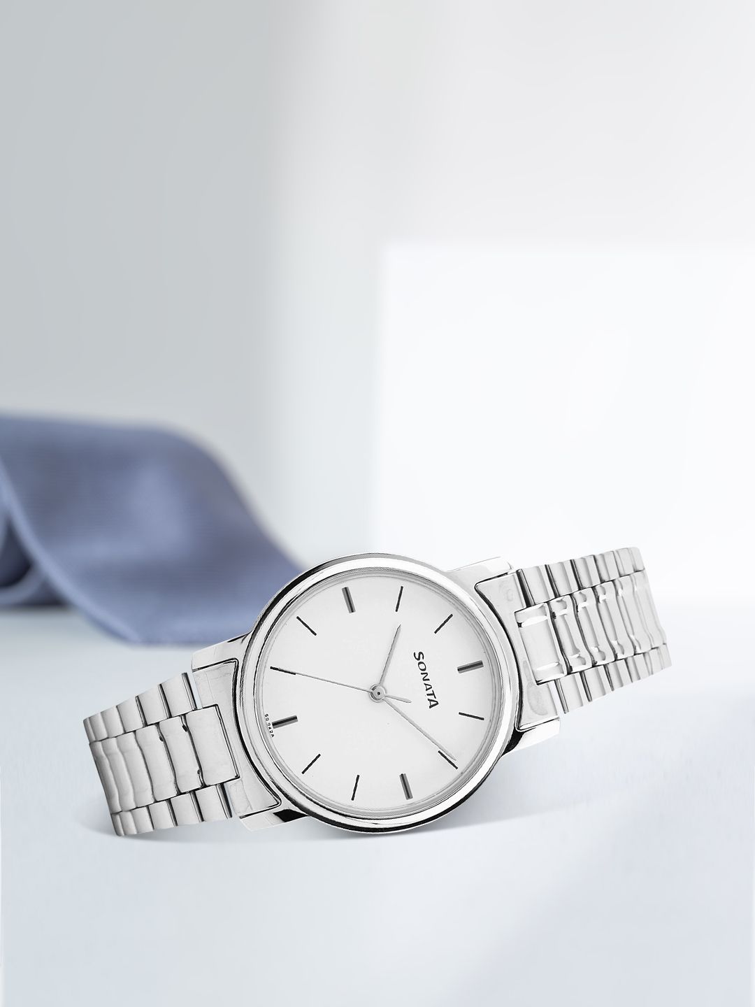 Sonata Men White Dial Watch ND1013SM01