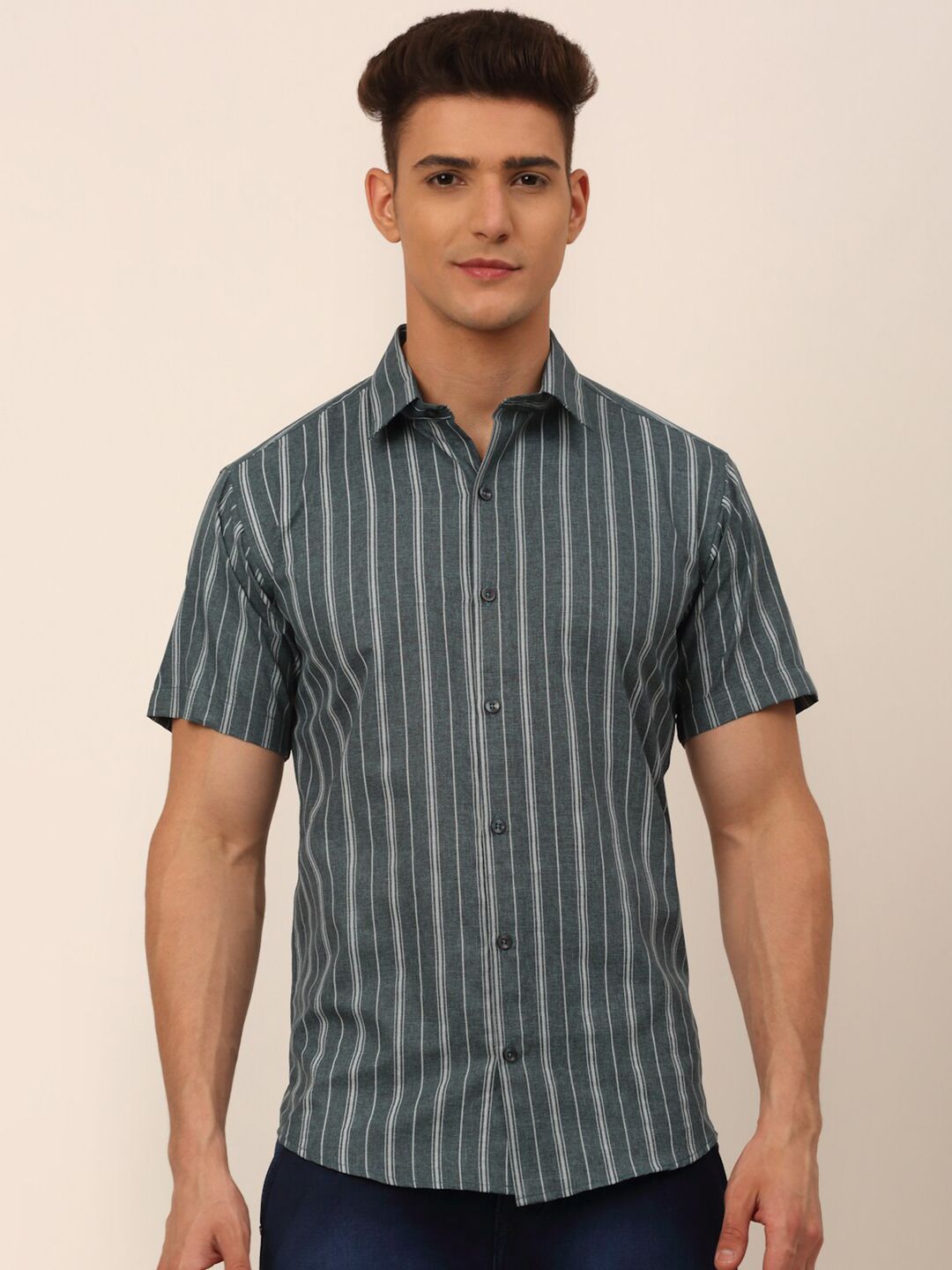 JAINISH Men Classic Striped Casual Shirt