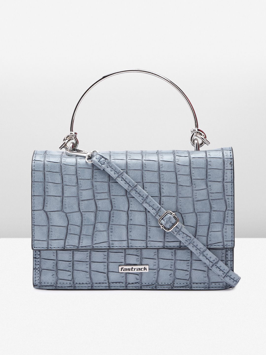 Fastrack Animal Textured Structured Satchel
