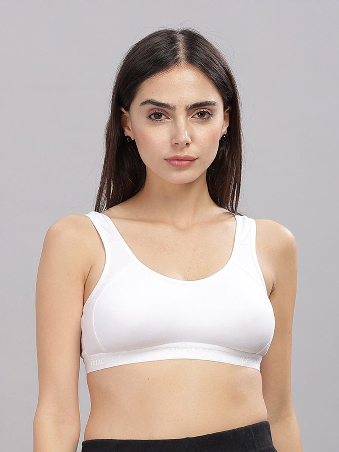 Dollar Missy Pack of 1  Cotton Wire-Free Moulded Sports Bra