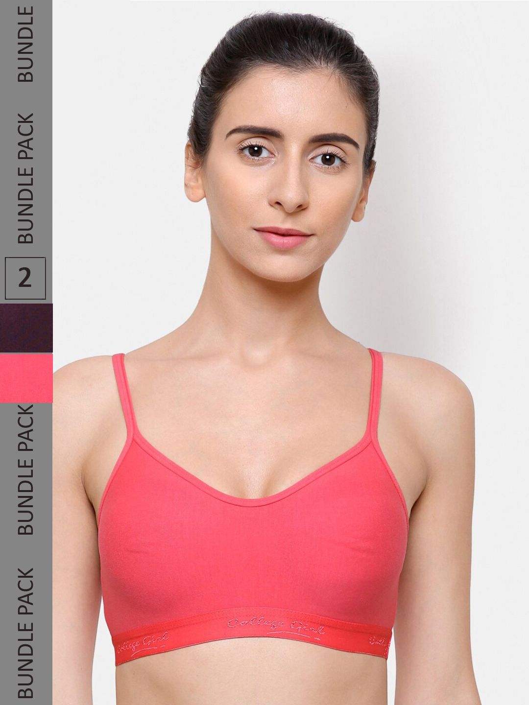 College Girl Pack Of 2 Sports Bra