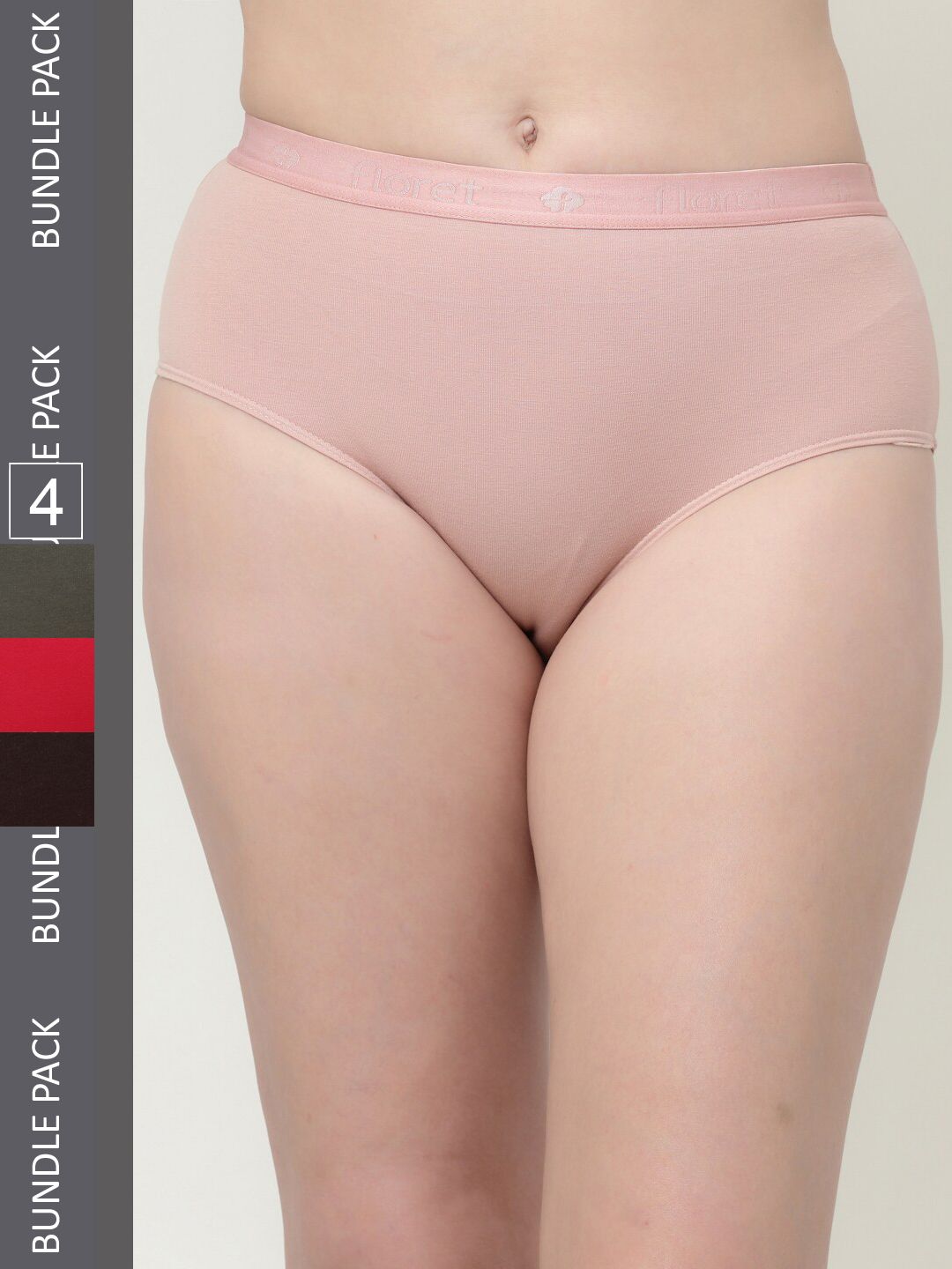 Buy Floret Women Pack Of 4 Hipster Briefs -  - Apparel for Women
