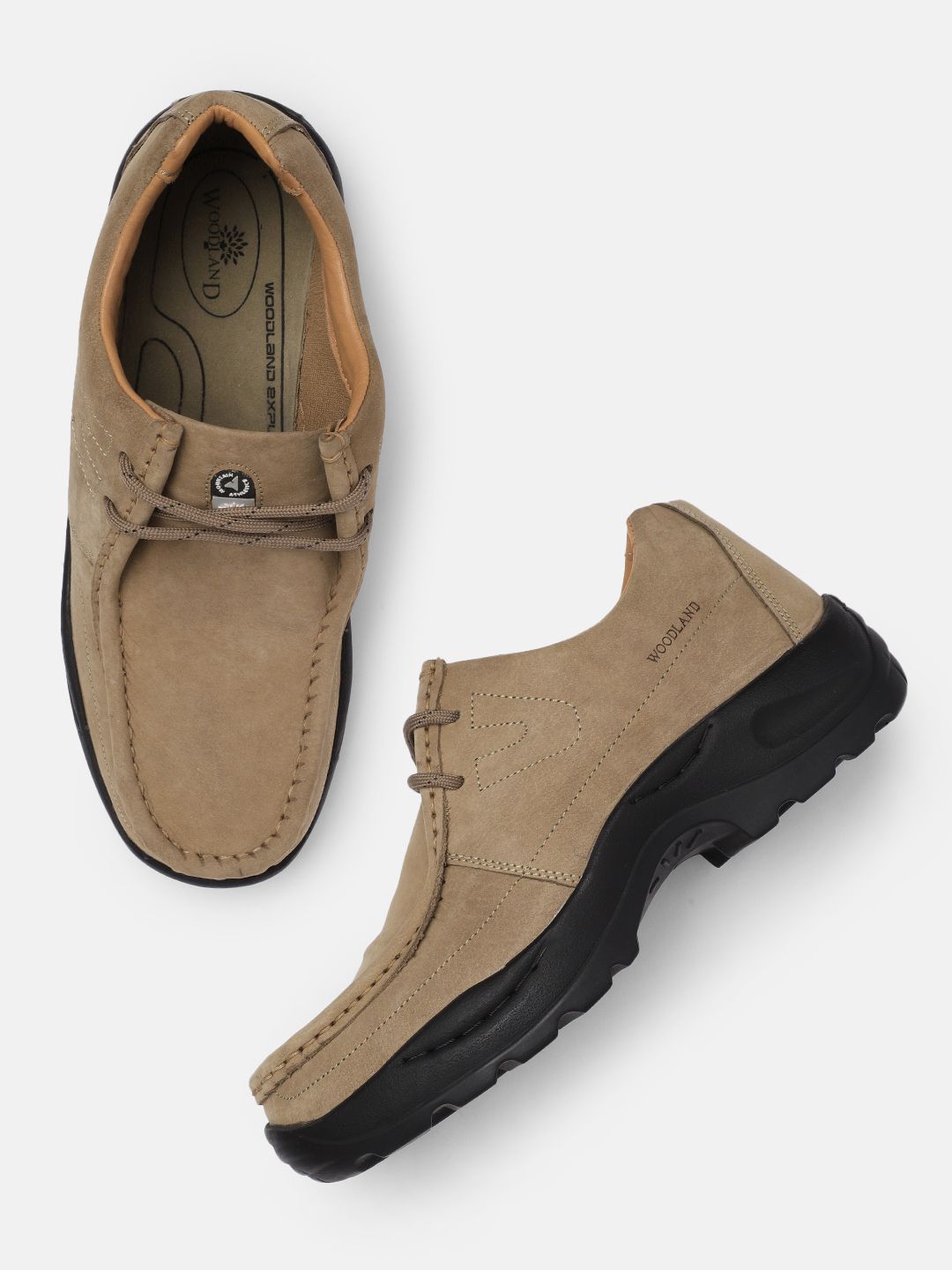 Woodland Men Leather Sneakers