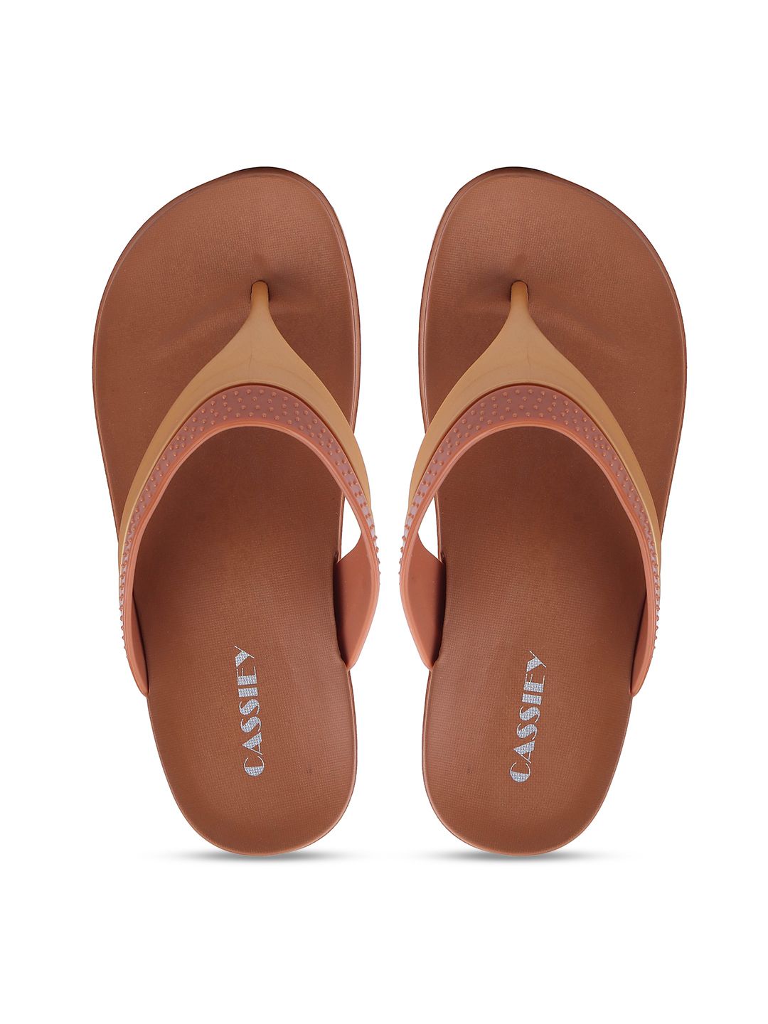 CASSIEY Women Rubber Thong Flip-Flops