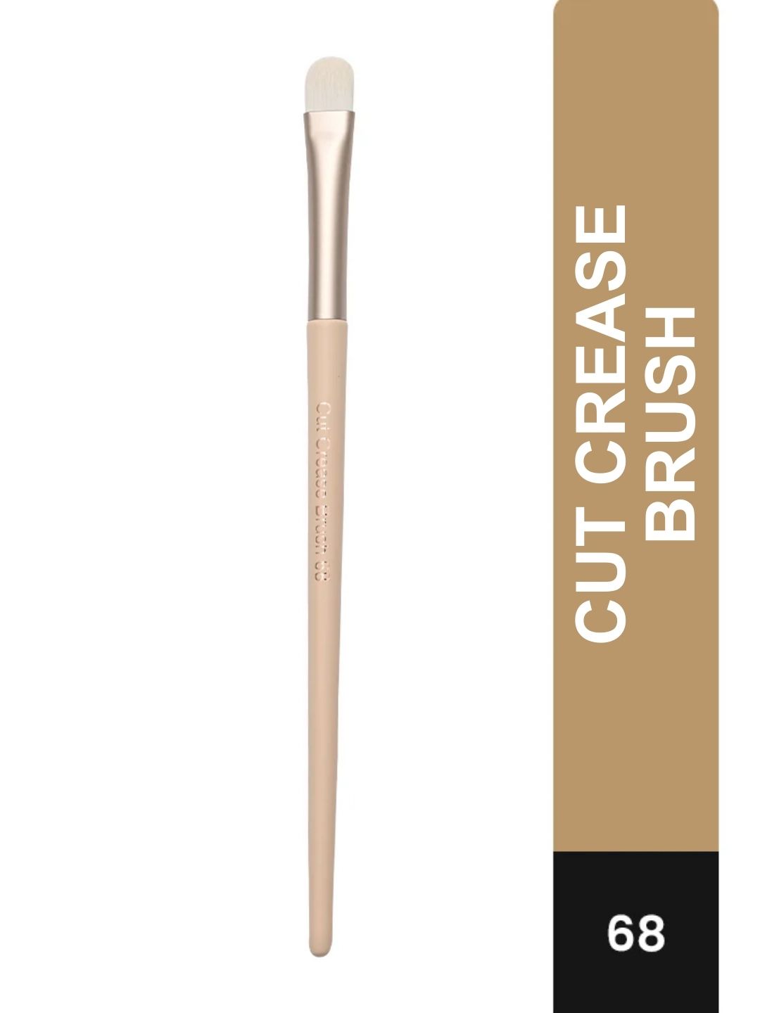 Milagro Beauty Cut Crease Brush 68, Round Flat Tip for Precise Lines