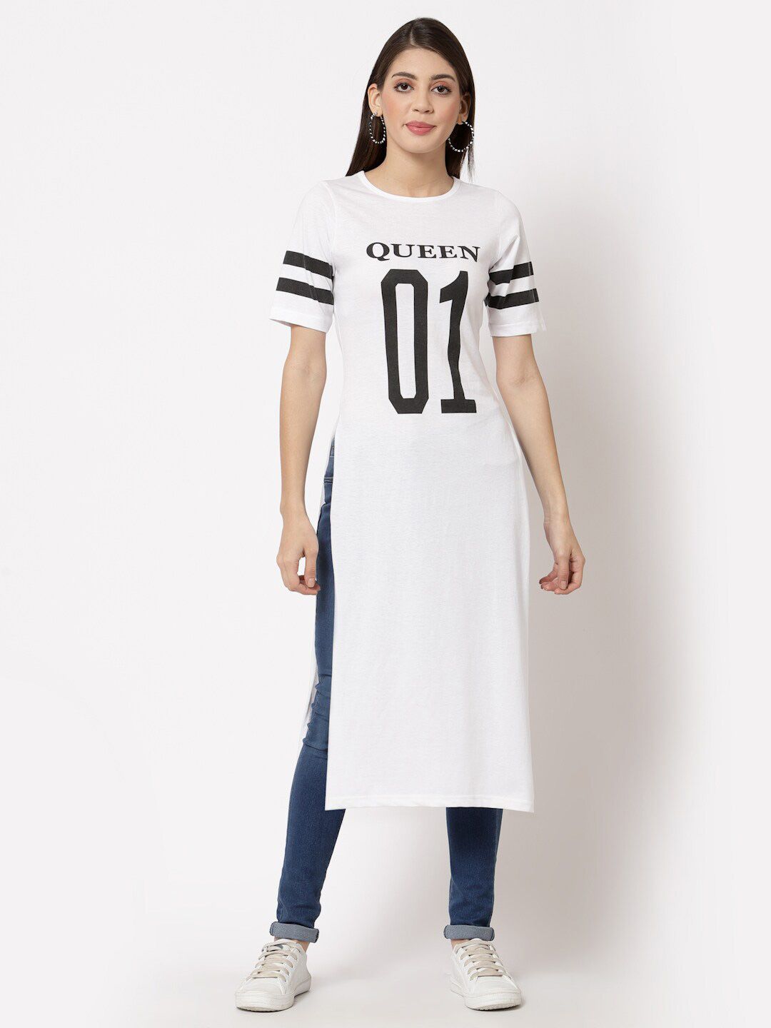 aayu Women Print Longline Top