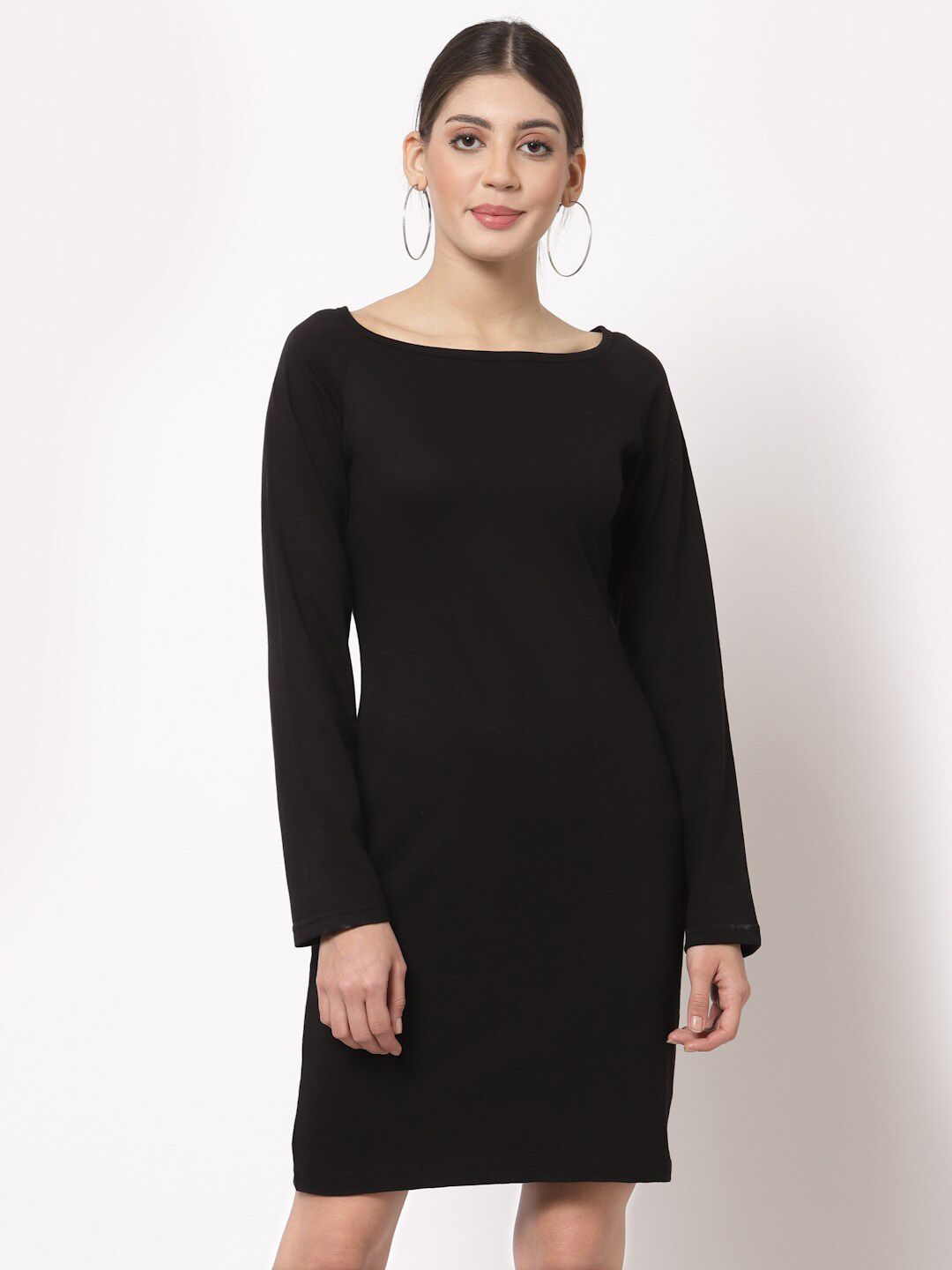 aayu Boat Neck Sheath Dress