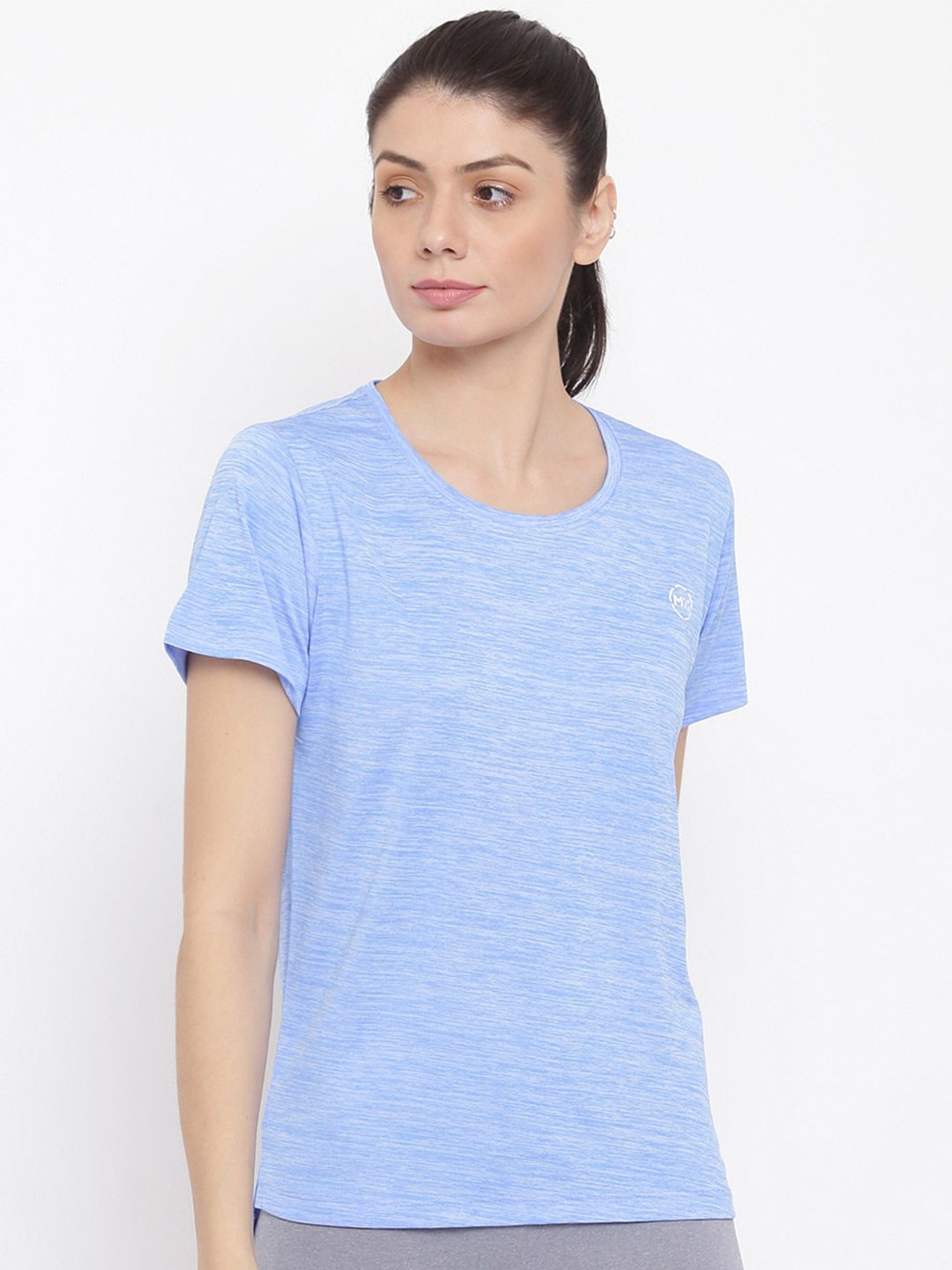 MKH Women Self Design Dri-FIT T-shirt