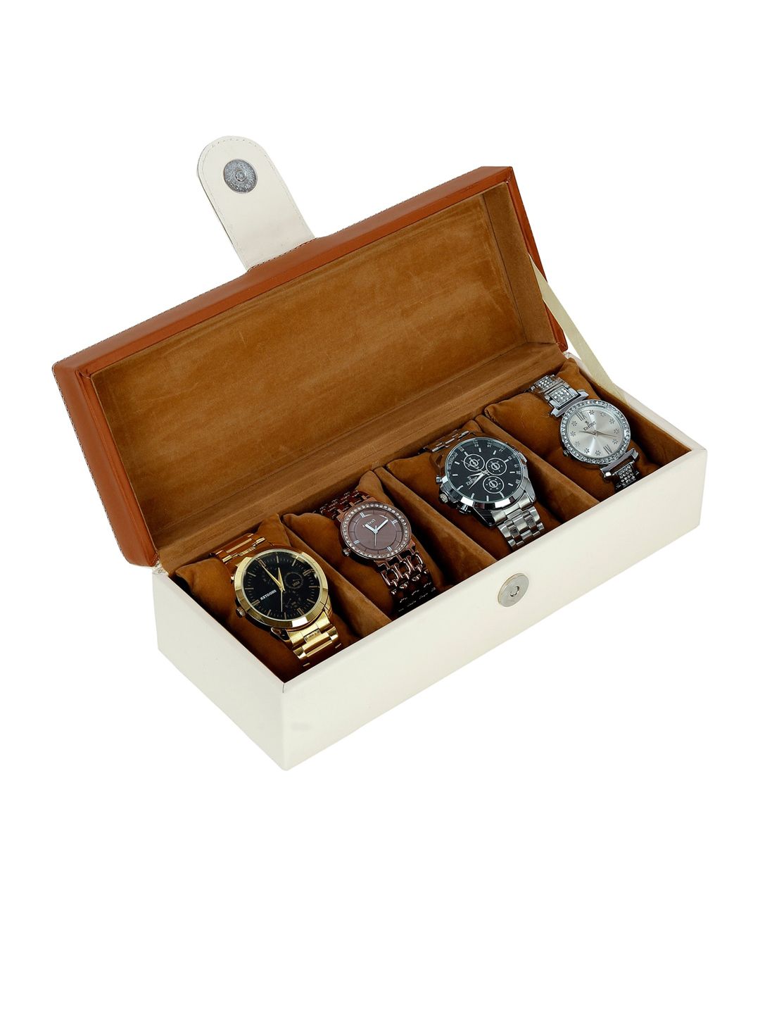 Leather World  4 Slots Watch Organiser
