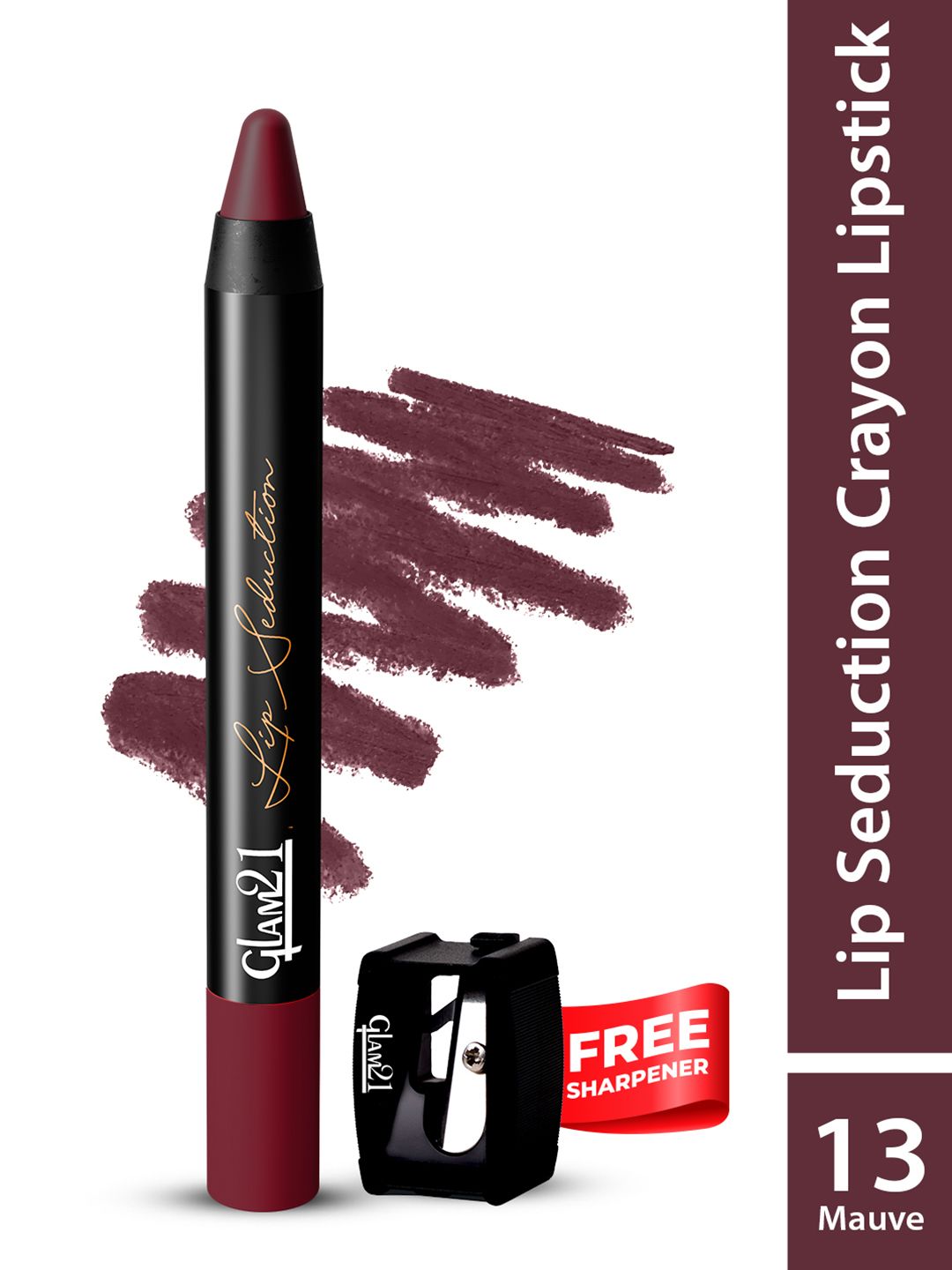 GLAM21 Lip Seduction Non-Transfer Creamy Matte Lipstick - 3.6g - Mauve 13