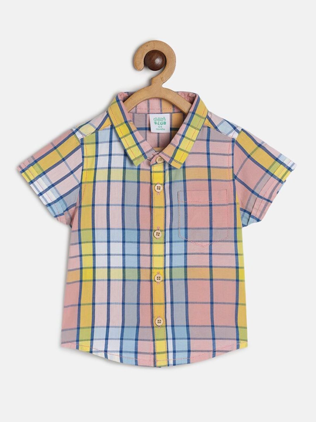 MINI KLUB Boys Checked Casual Pure Cotton Shirt