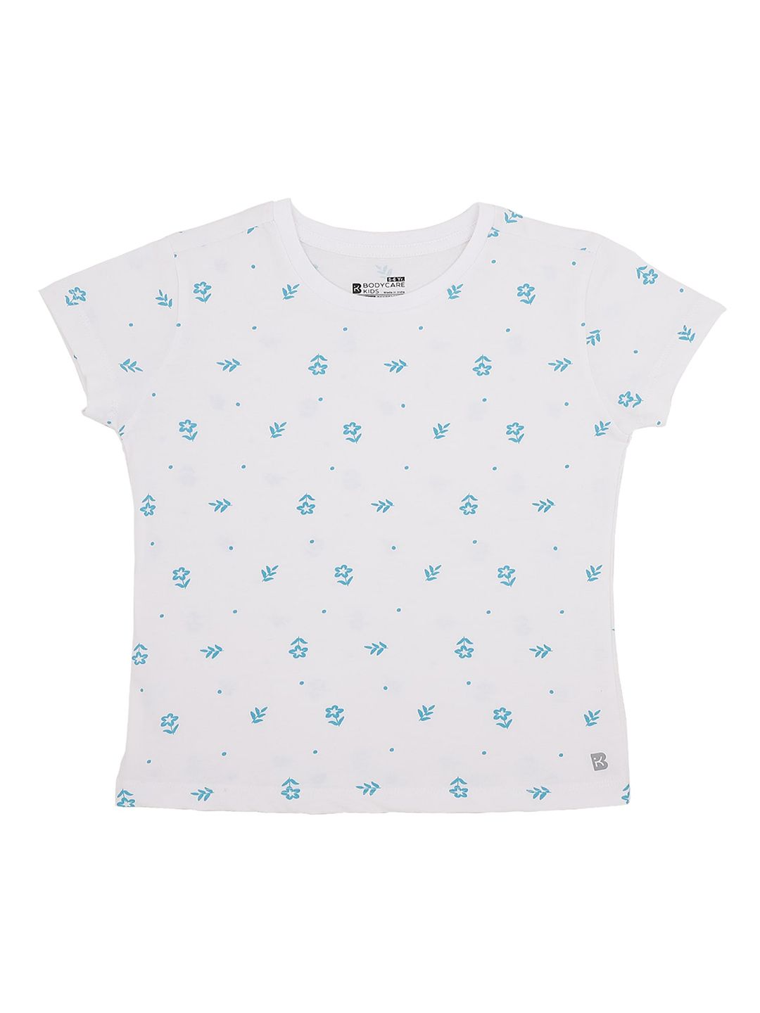 PROTEENS Girls Antiviral & Antibacterial Floral Printed Cotton T-shirt