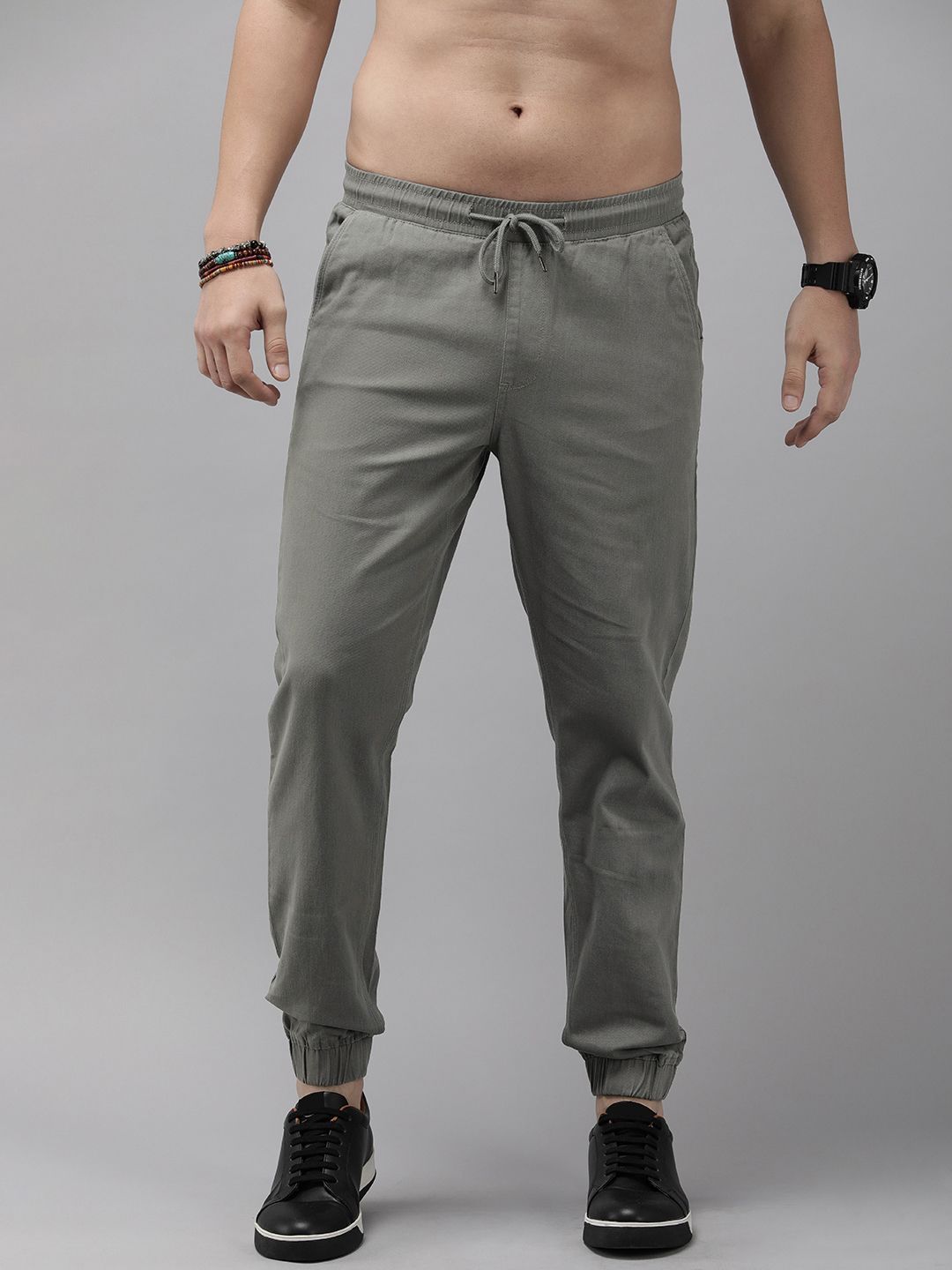 The Roadster Life Co. Men Mid-Rise Joggers Trousers
