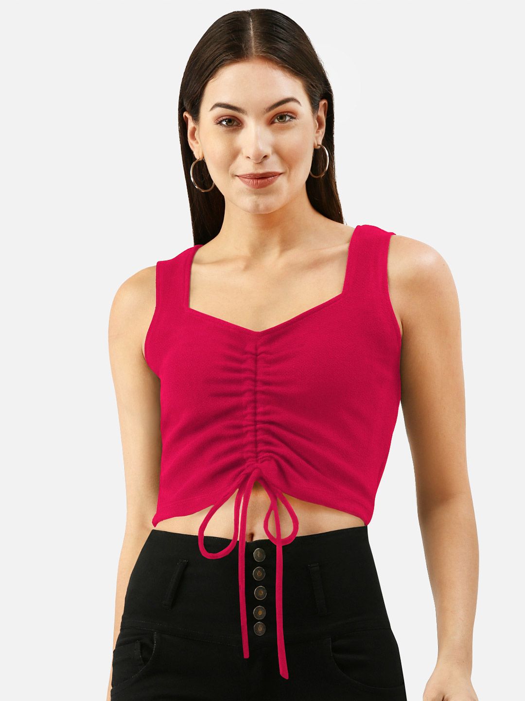 Martini Sweetheart Neck Crop Top