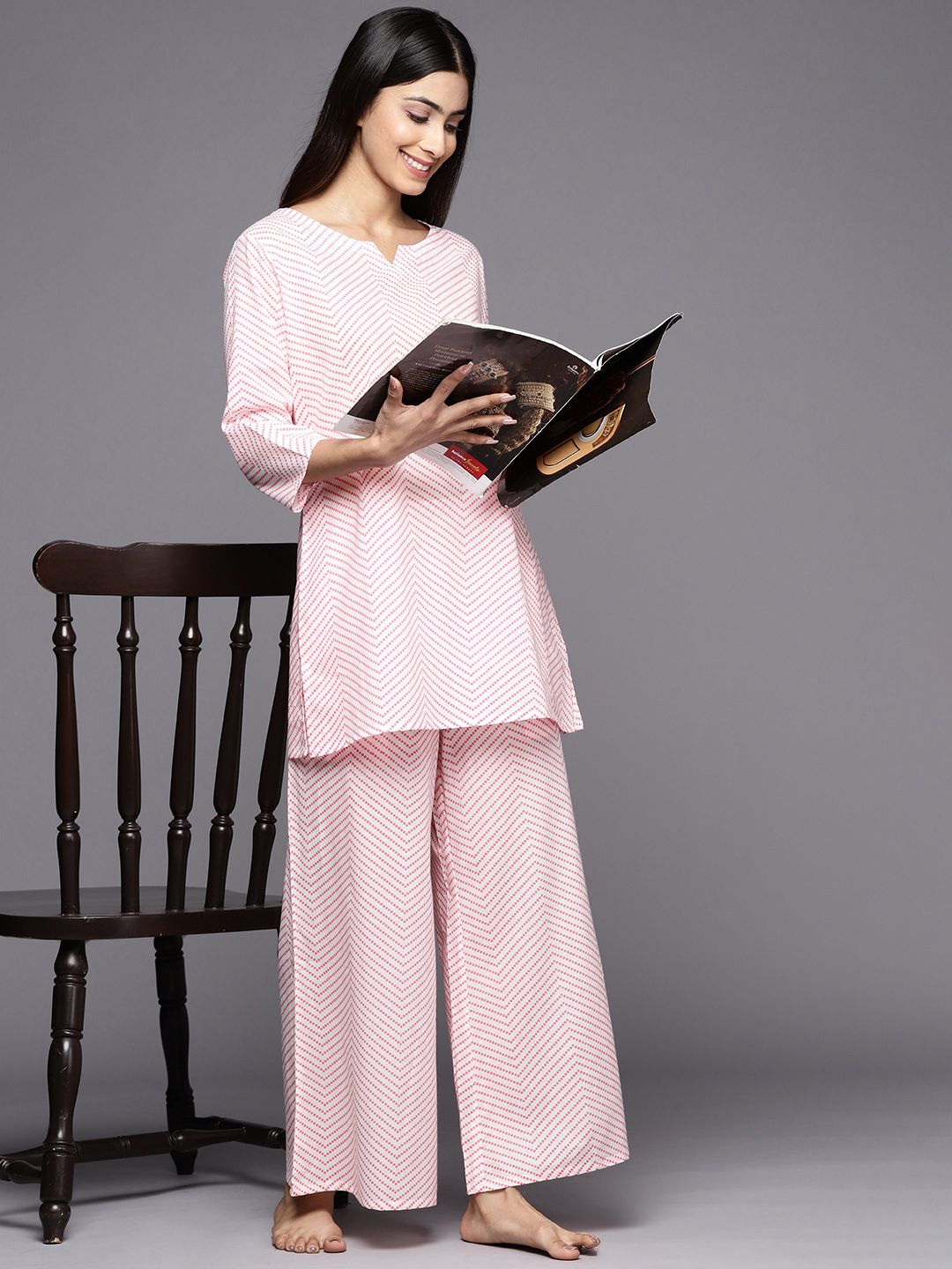 Gerua By Libas Printed Cotton Night suit