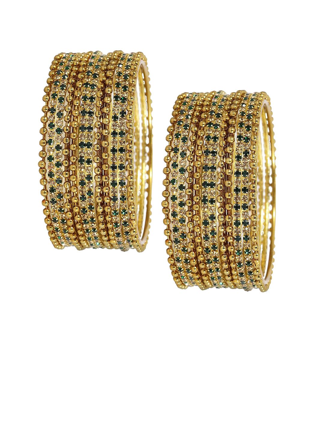 Buy NMII Set Of 24 Cubic Zirconia Studded Bangle Set -  - Accessories for Women