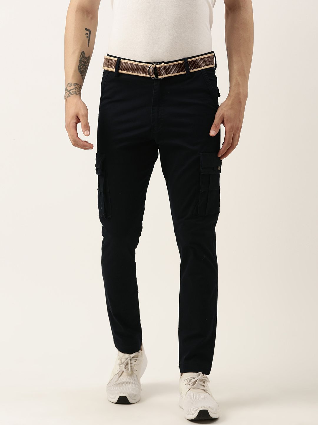 Sports52 wear Men Pure Cotton Tailored Cargos